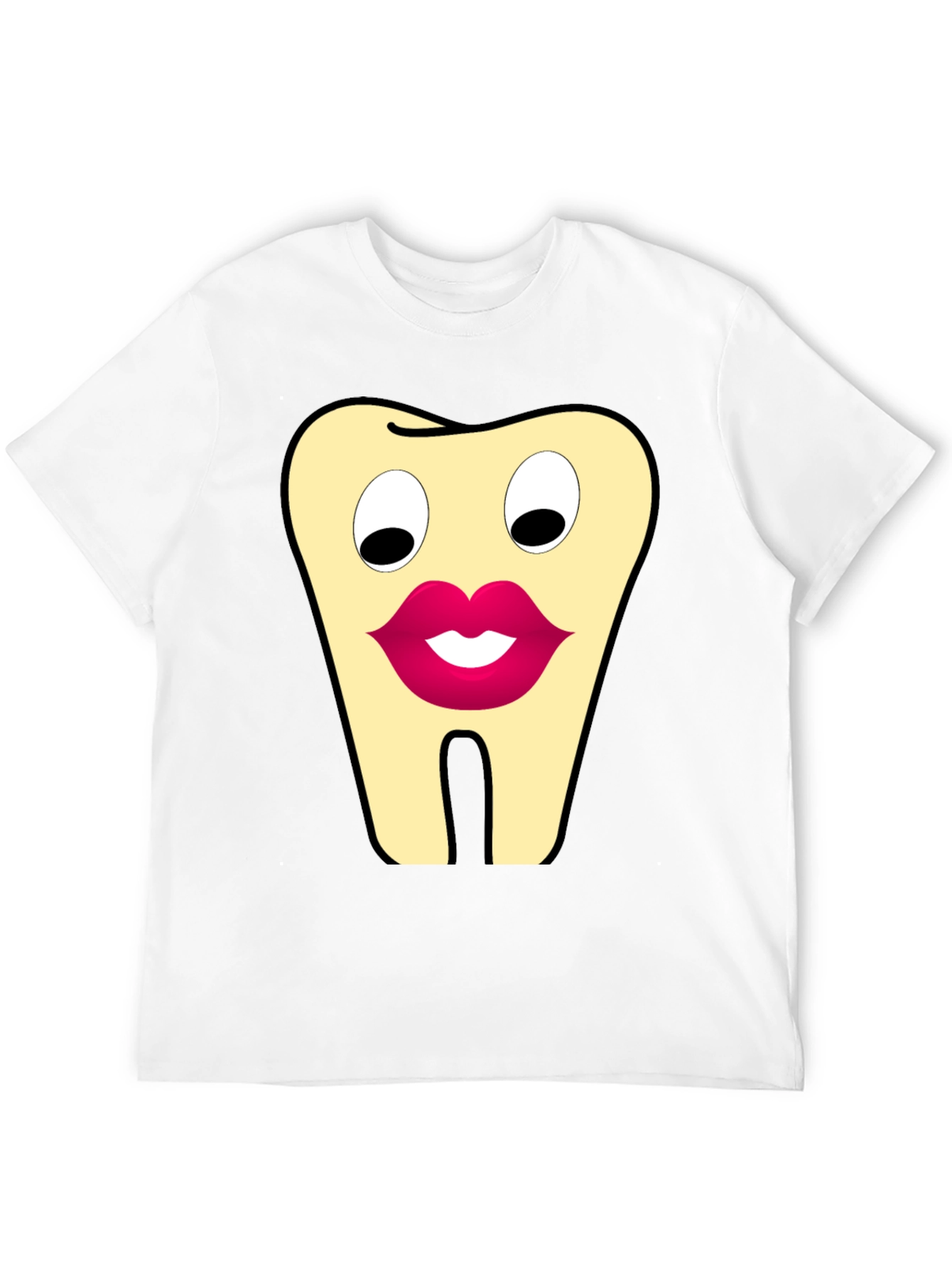 Funny Tooth Cartoon Graphic T-Shirt