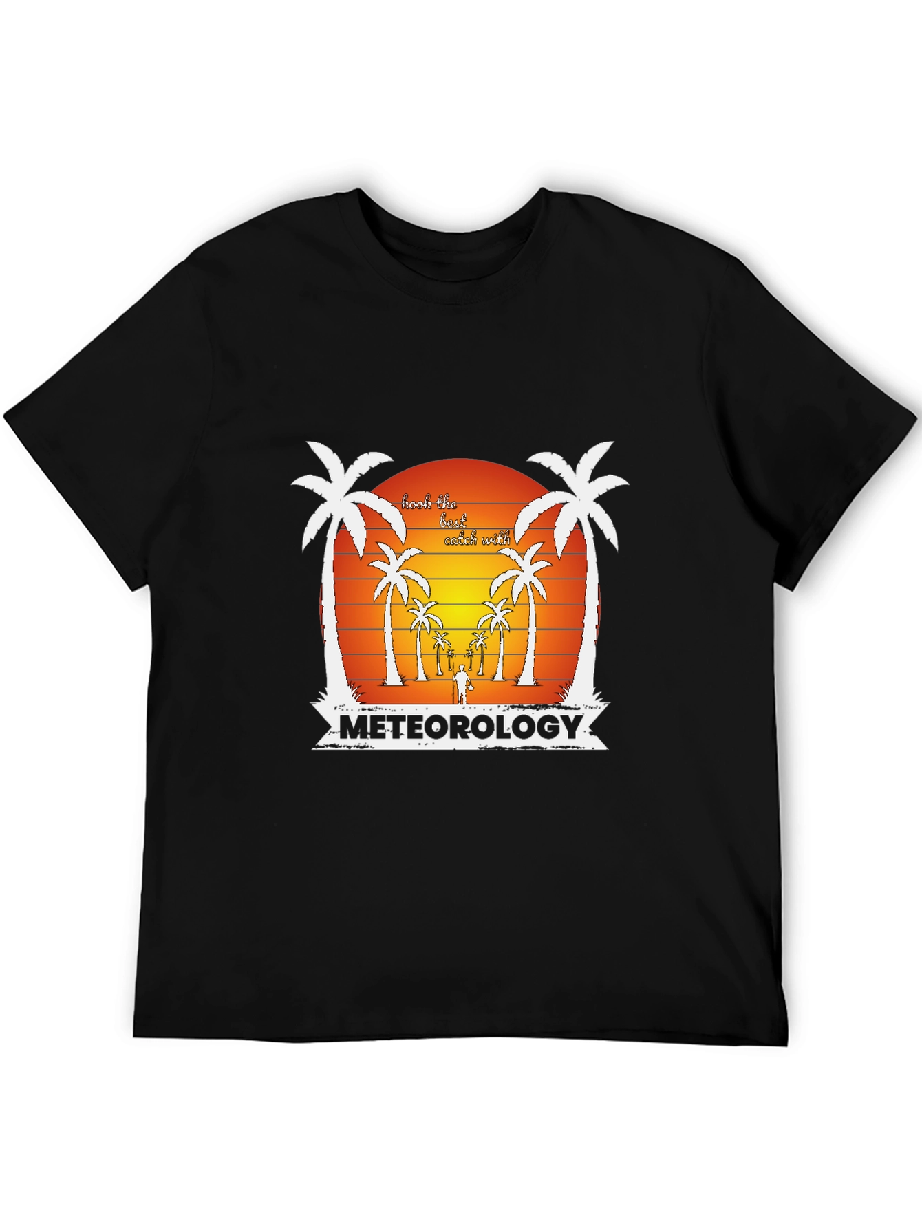 Meteorology Beach Scene Graphic T-Shirt
