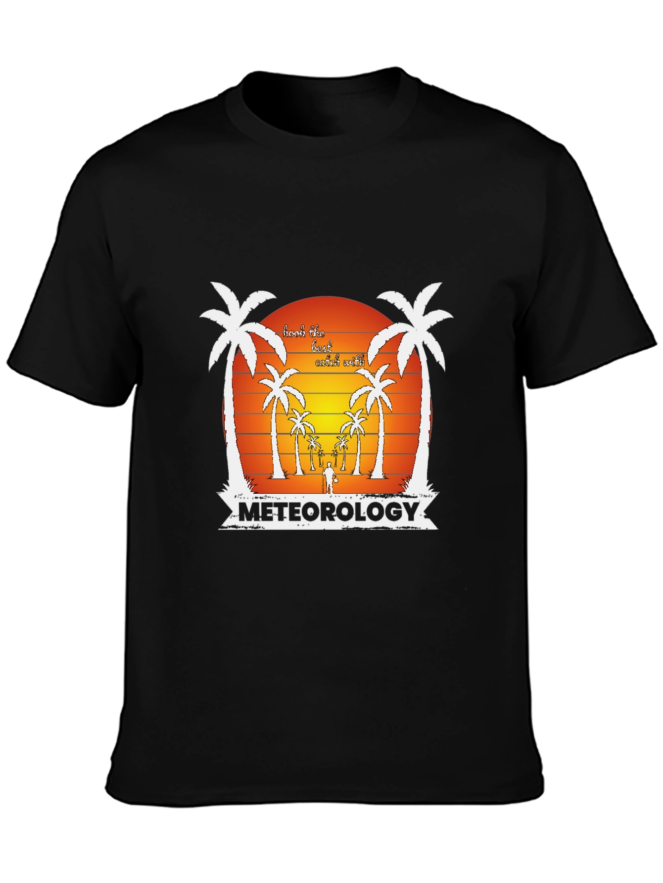 Meteorology Beach Scene Graphic T-Shirt