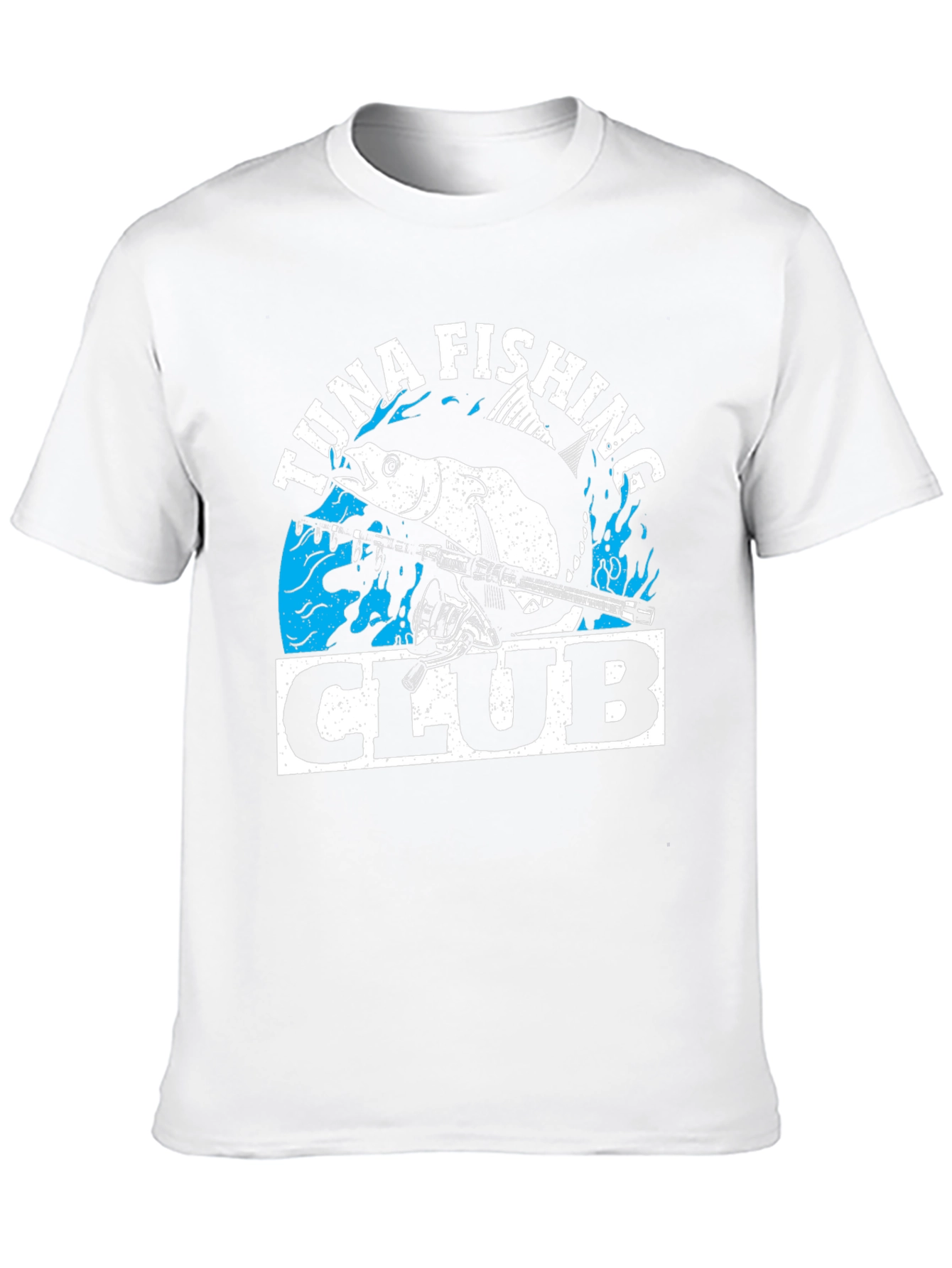 Tuna Fishing Club Graphic Tee - Black Cotton T-Shirt