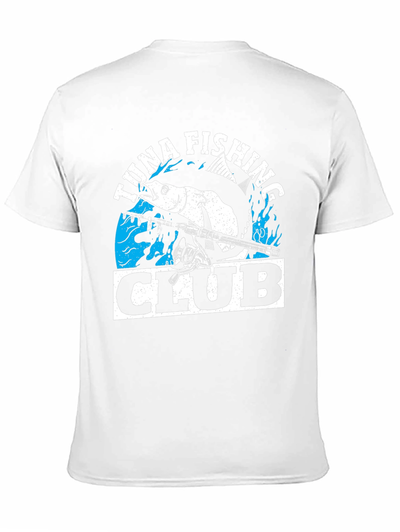 Tuna Fishing Club Graphic Tee - Black Cotton T-Shirt