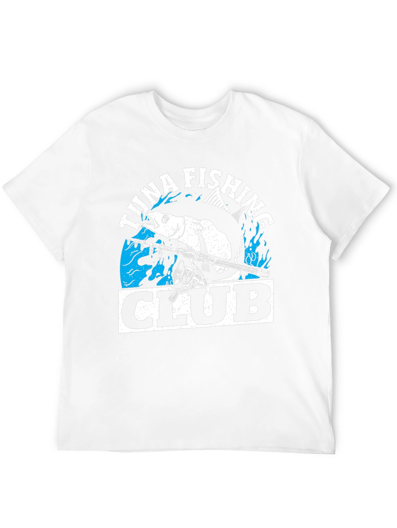 Tuna Fishing Club Graphic Tee - Black Cotton T-Shirt
