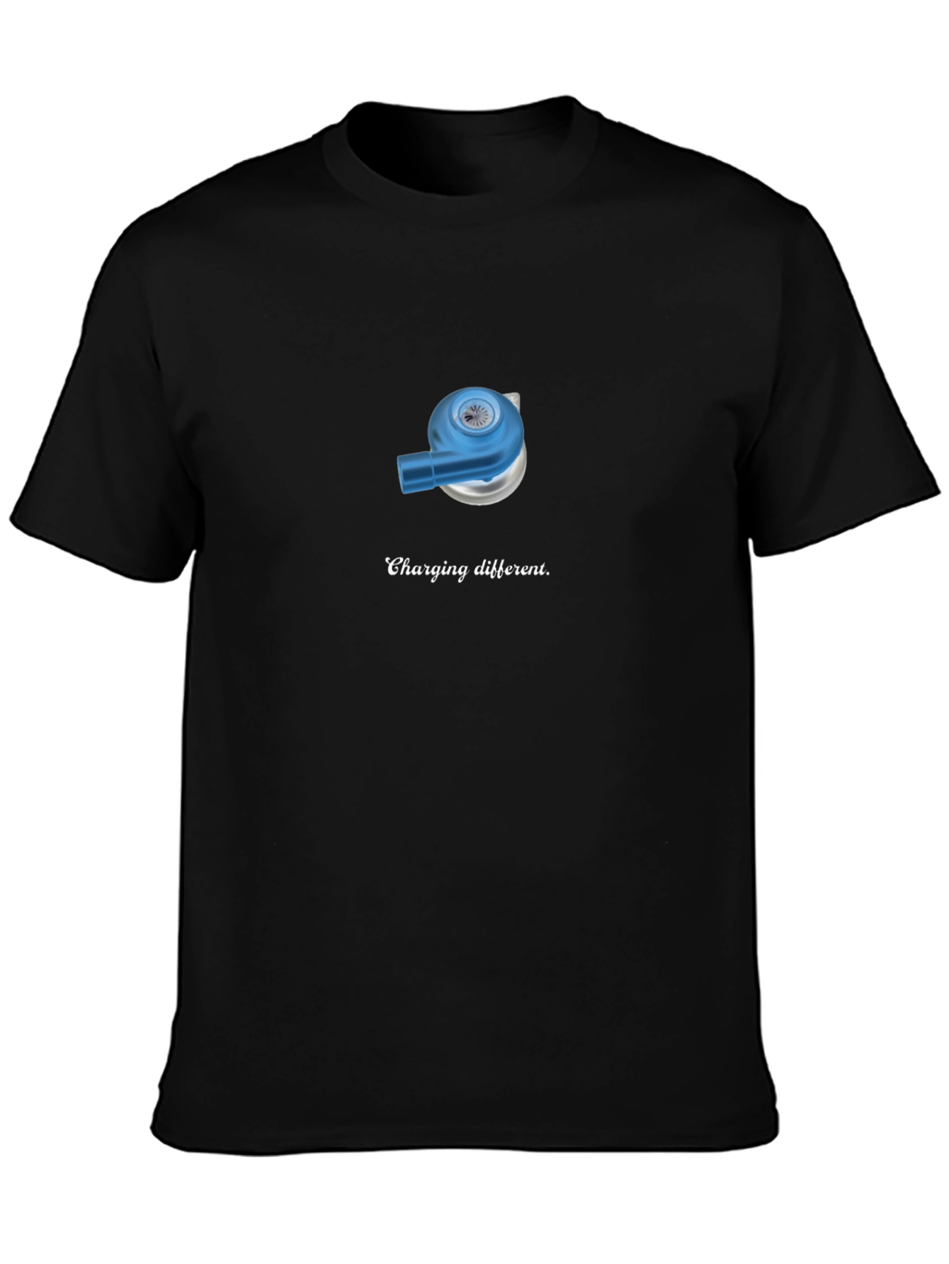Charging Different T-Shirt - Black Cotton Tee