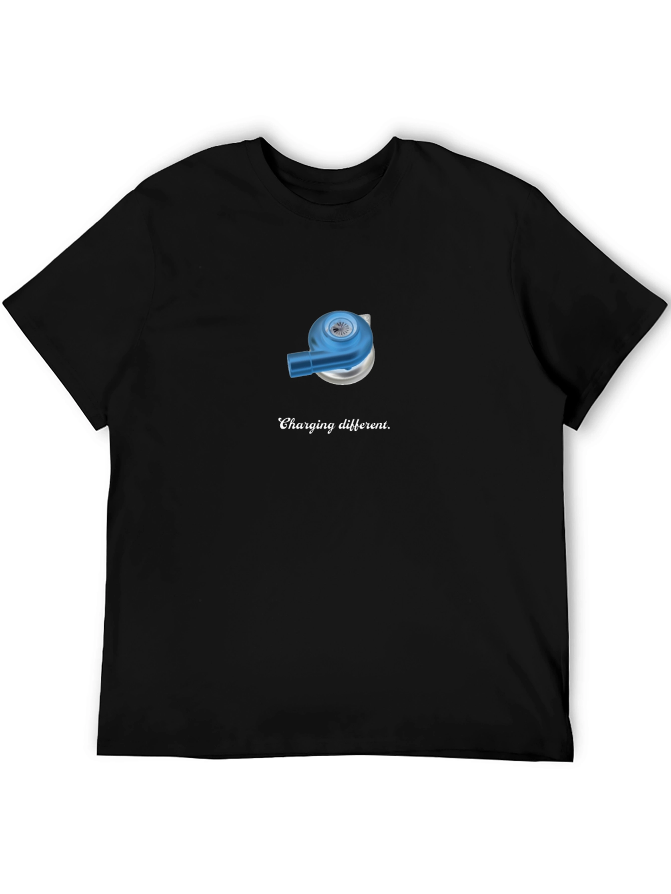 Charging Different T-Shirt - Black Cotton Tee