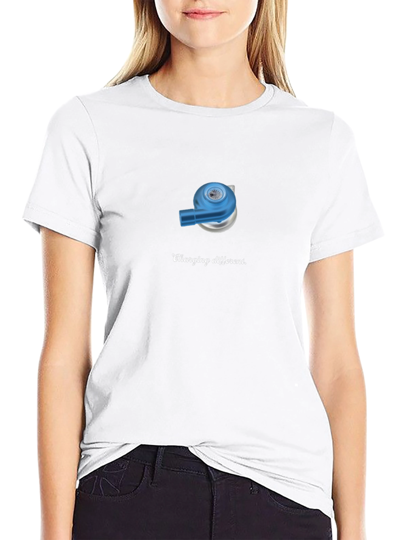 Charging Different T-Shirt - Black Cotton Tee