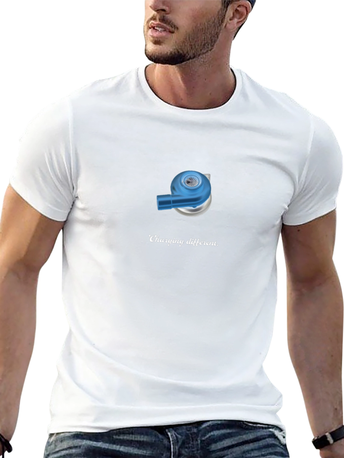 Charging Different T-Shirt - Black Cotton Tee