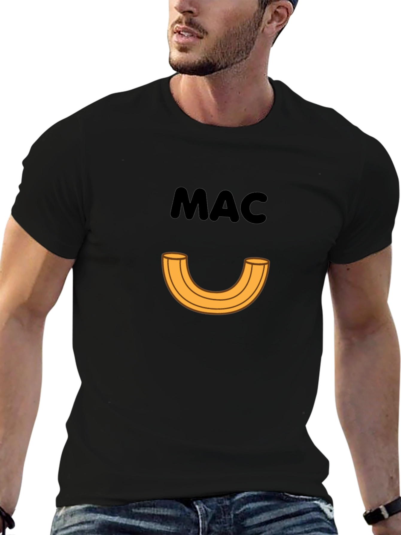 Macaroni Graphic Tee - Funny Foodie T-Shirt