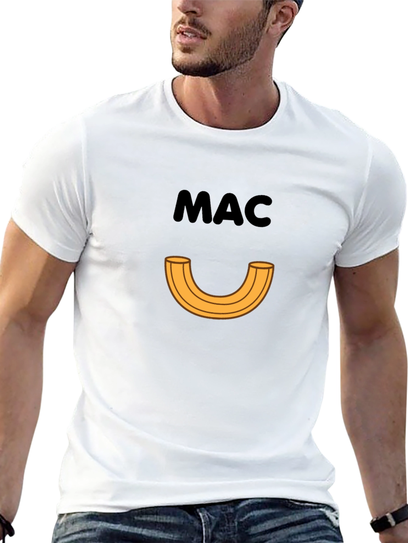 Macaroni Graphic Tee - Funny Foodie T-Shirt