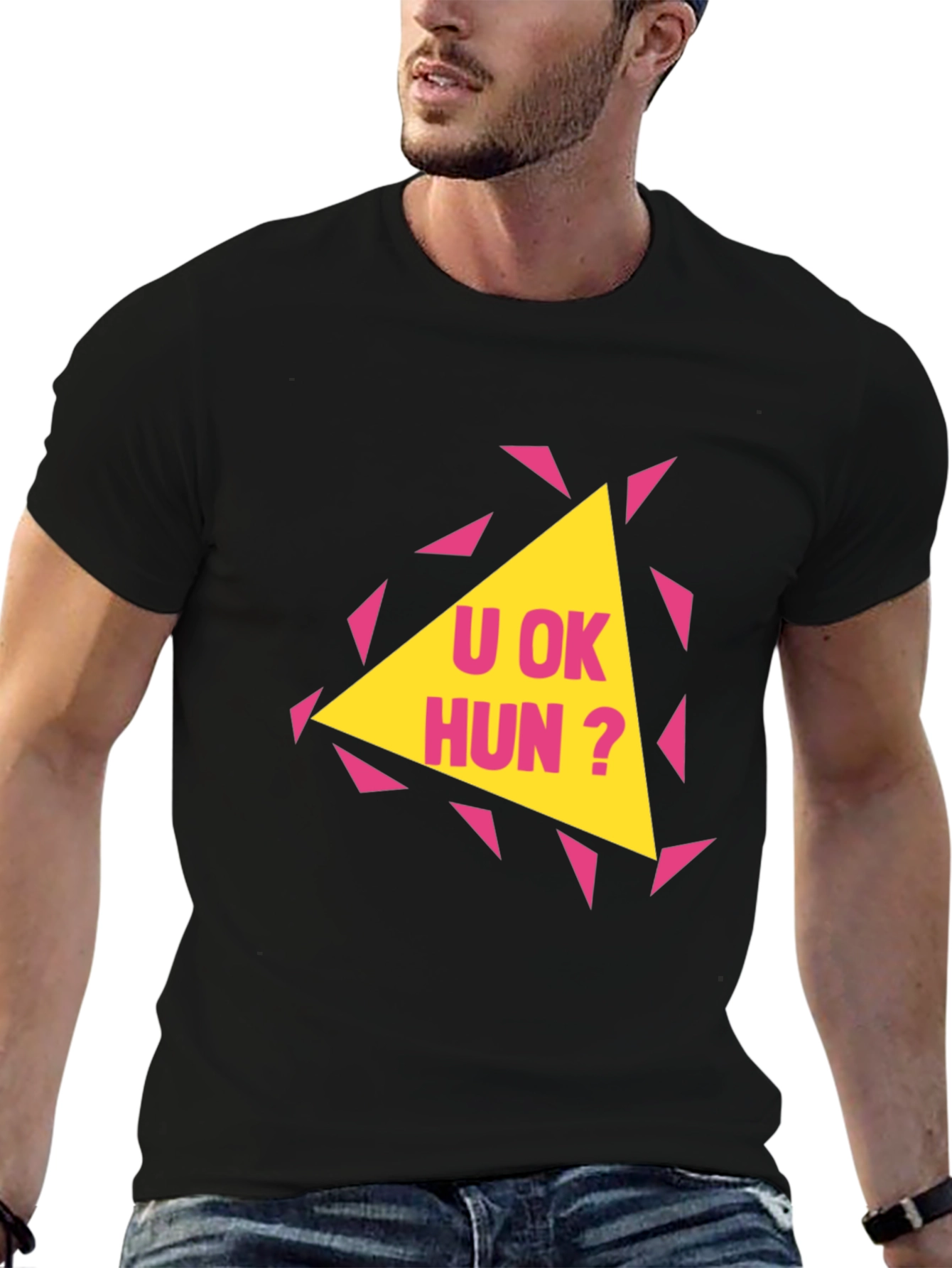 U OK Hun? Graphic Print T-Shirt