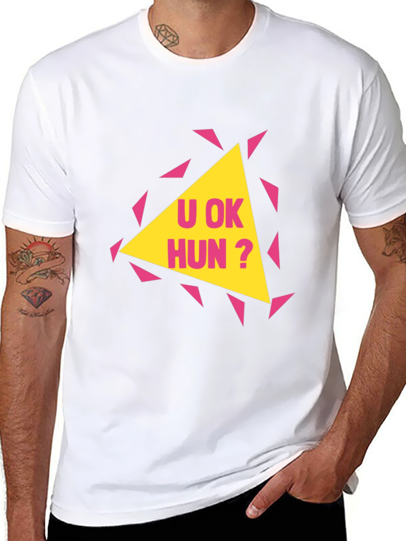 U OK Hun? Graphic Print T-Shirt