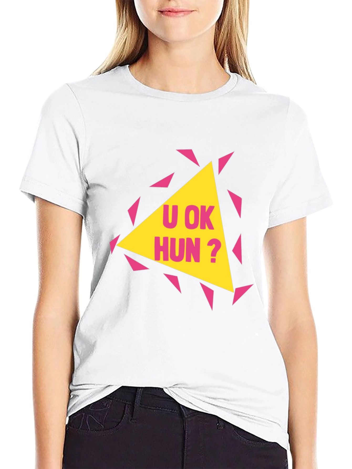 U OK Hun? Graphic Print T-Shirt