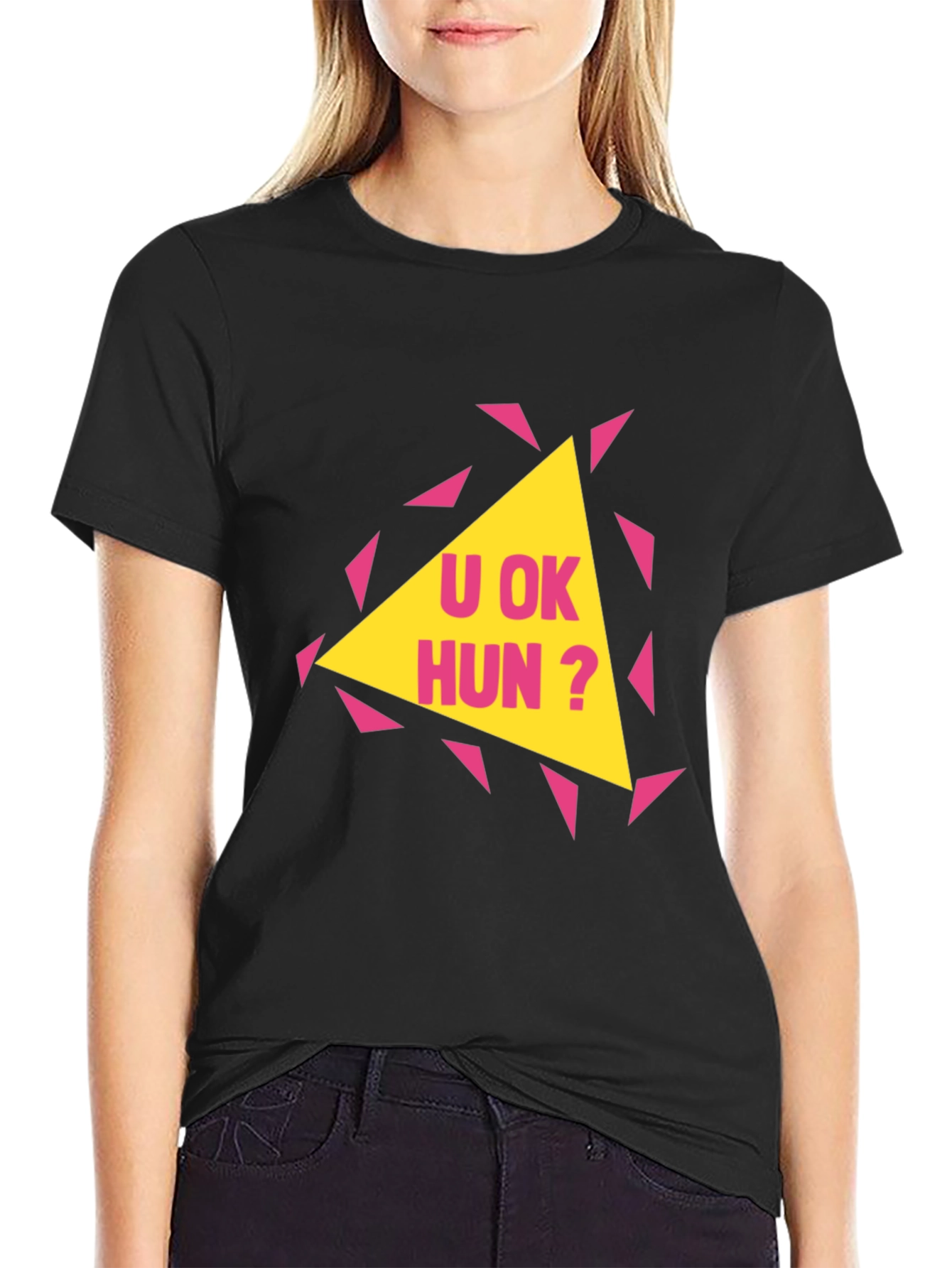 U OK Hun? Graphic Print T-Shirt