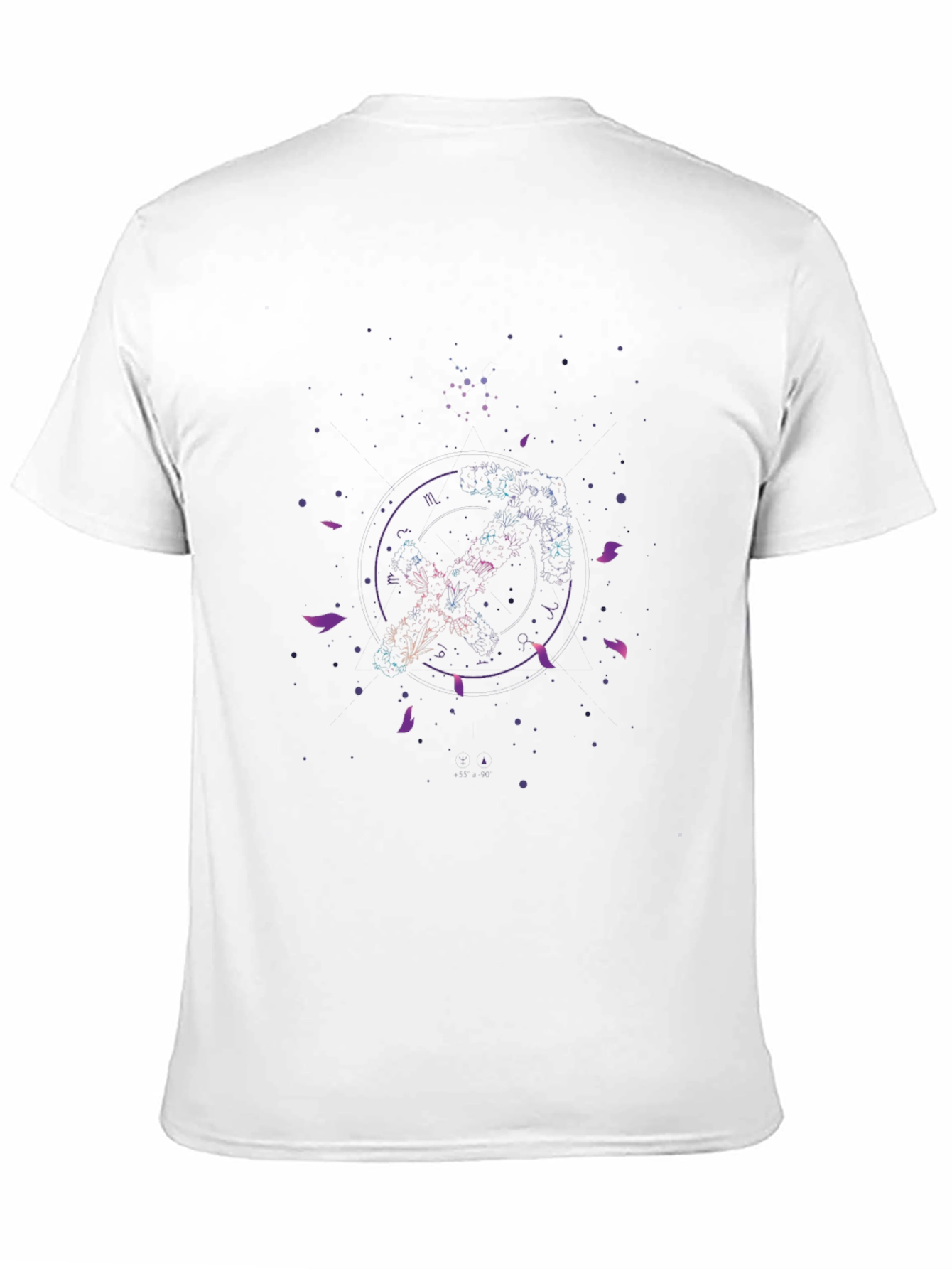 Galaxy Circle Graphic Tee - Black