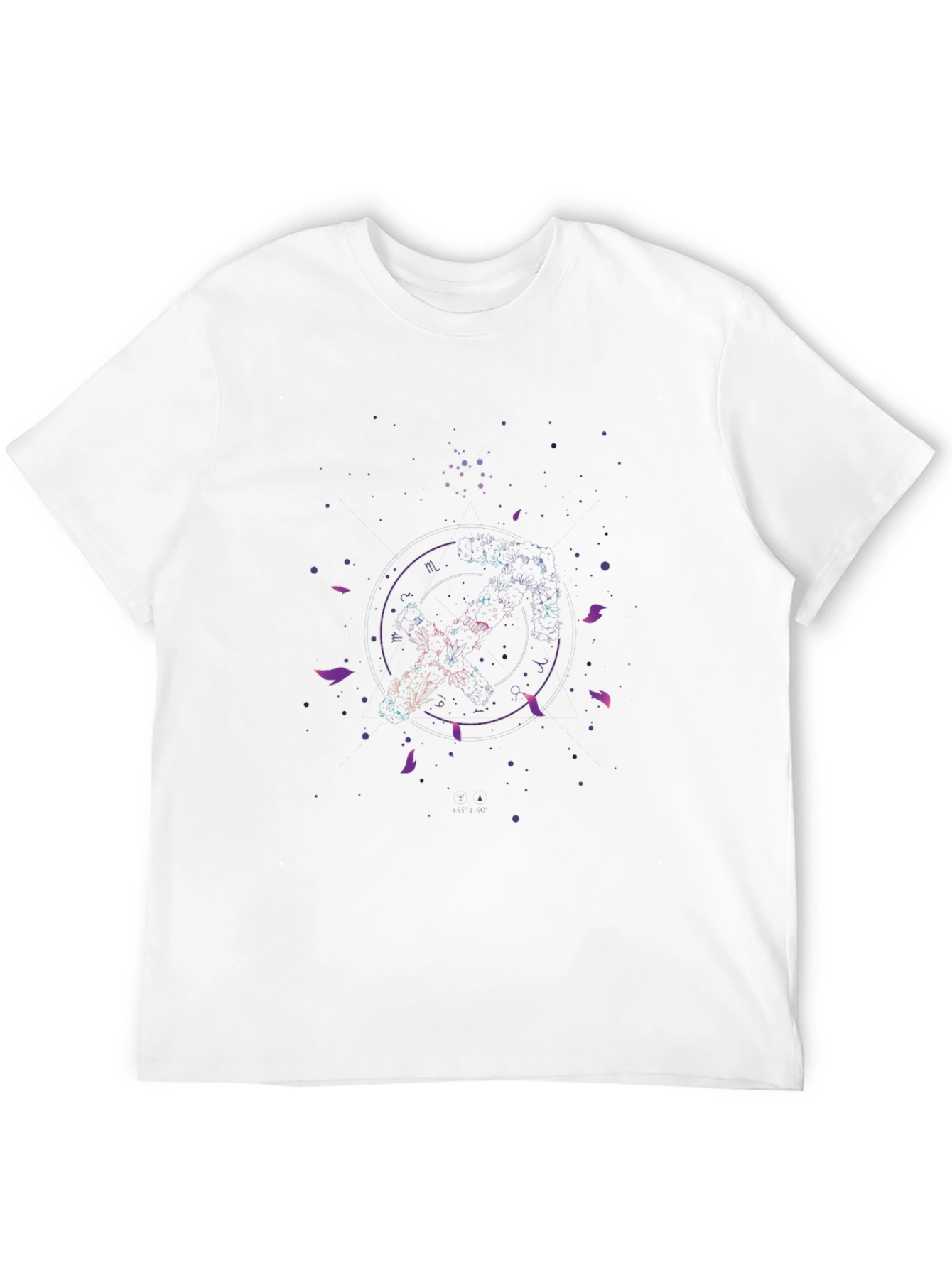 Galaxy Circle Graphic Tee - Black