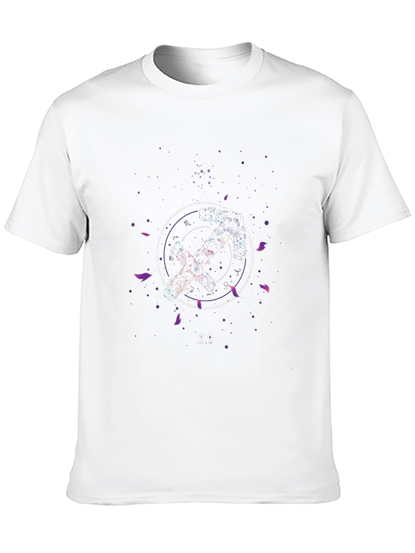 Galaxy Circle Graphic Tee - Black