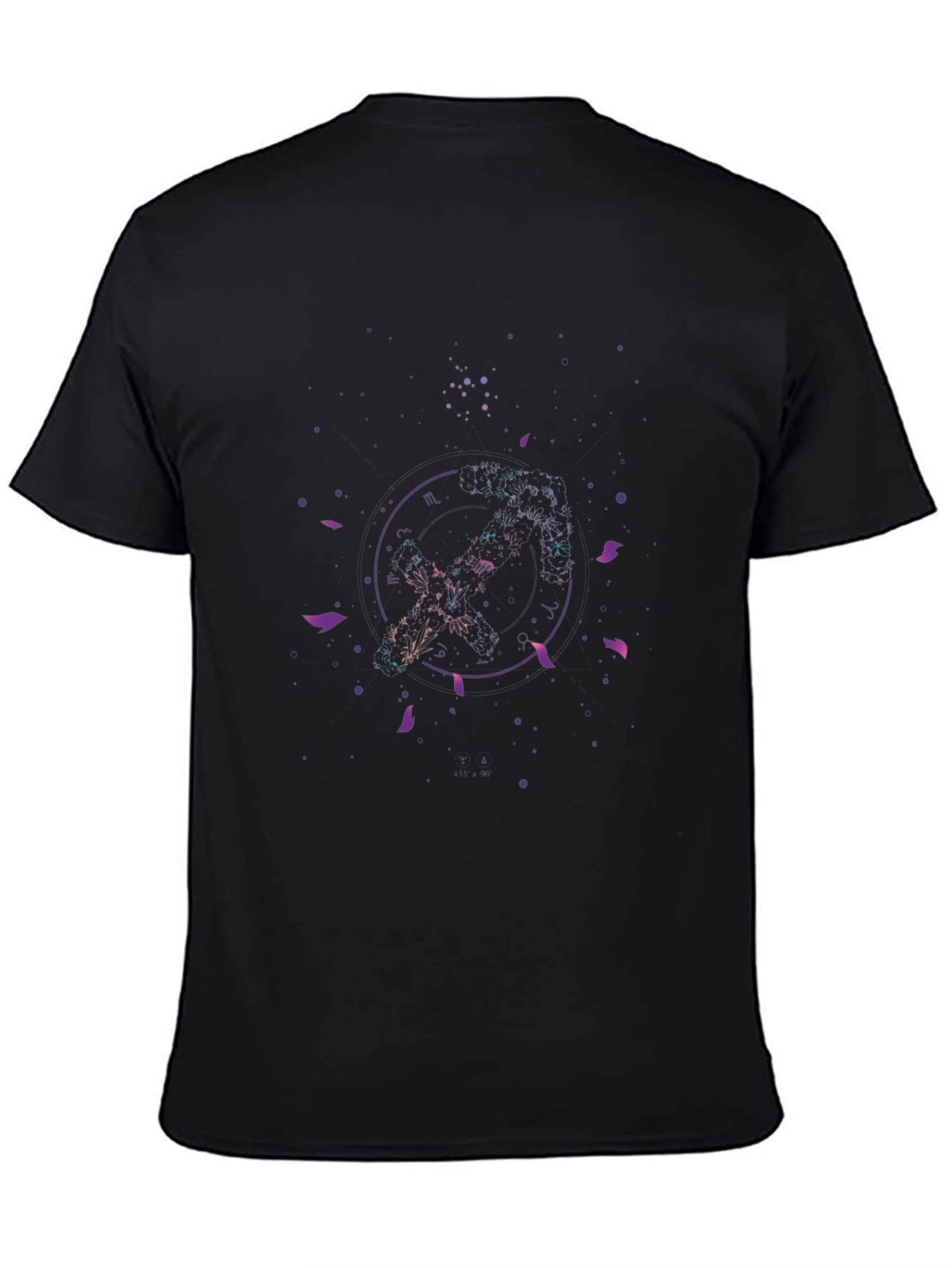 Galaxy Circle Graphic Tee - Black