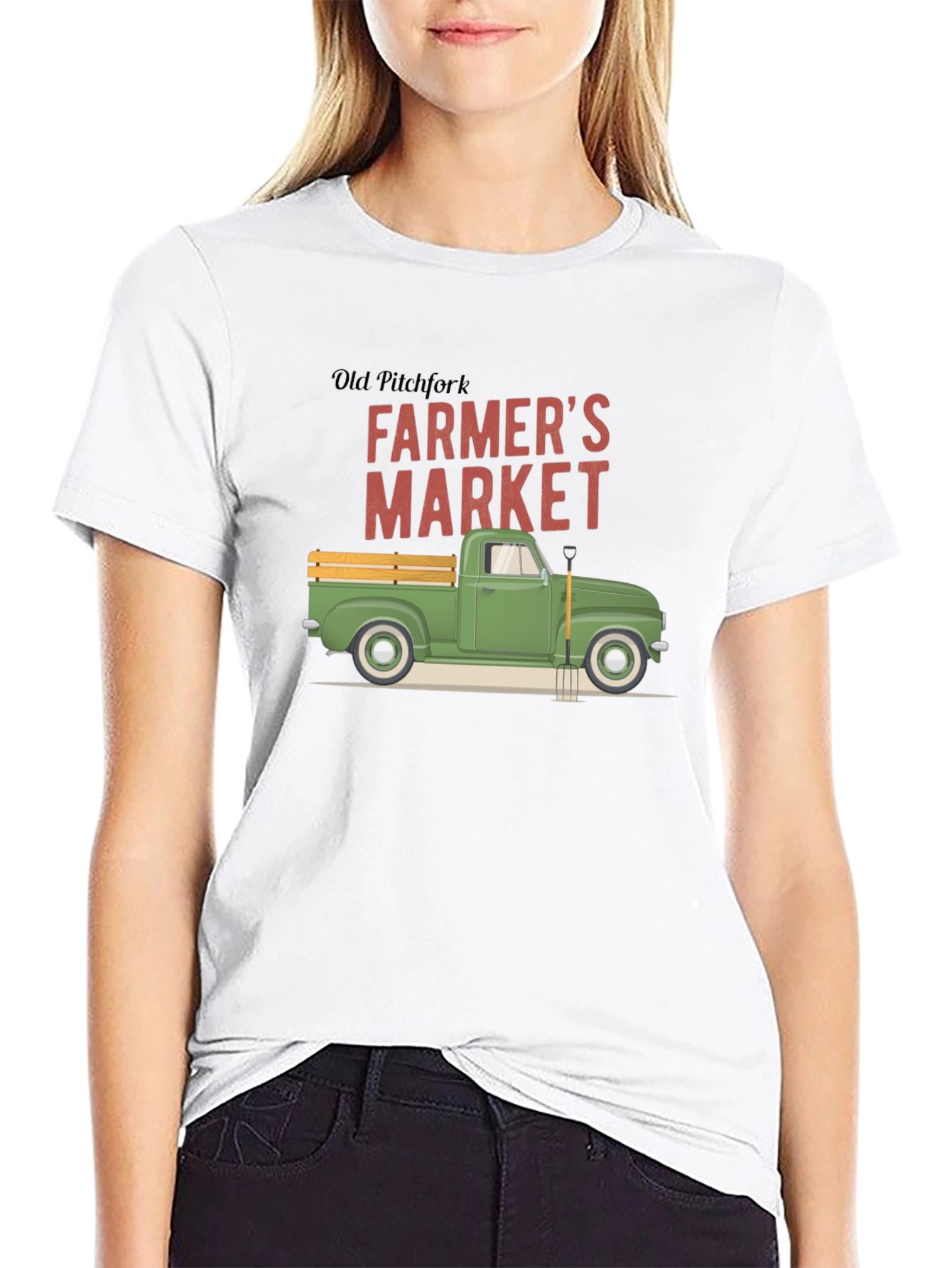 Farmers Market Truck Graphic T-Shirt