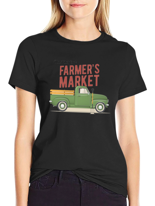 Farmers Market Truck Graphic T-Shirt