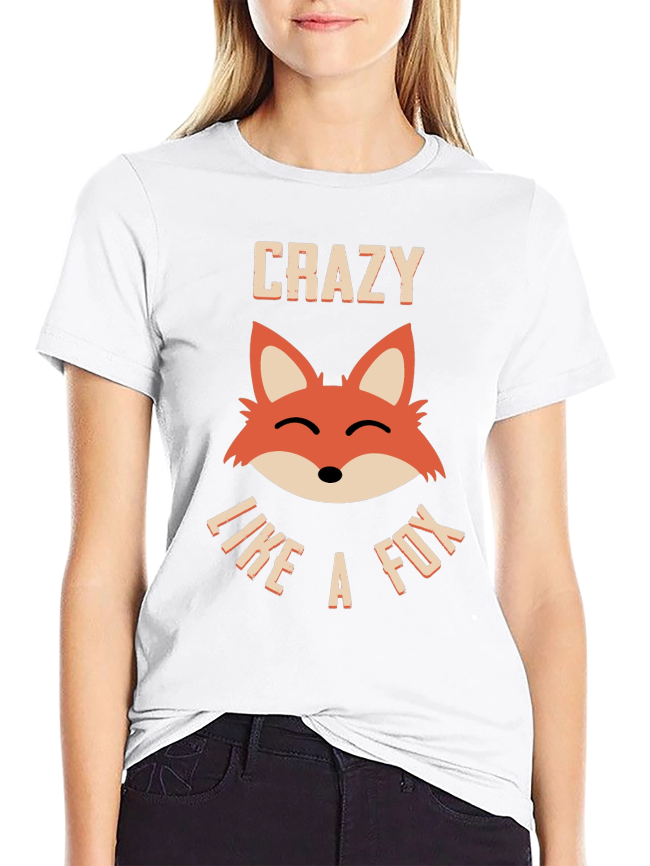 Crazy Like a Fox Graphic T-Shirt - Black