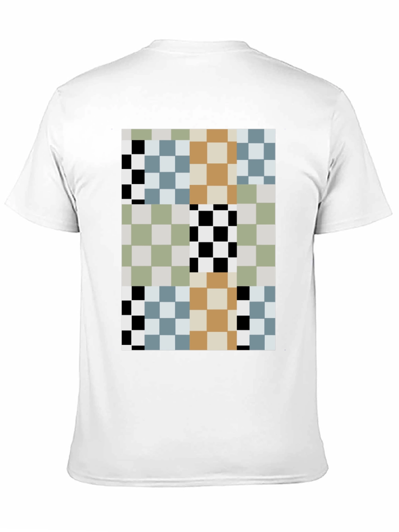 Pixelated Pattern T-Shirt - Modern Abstract Style
