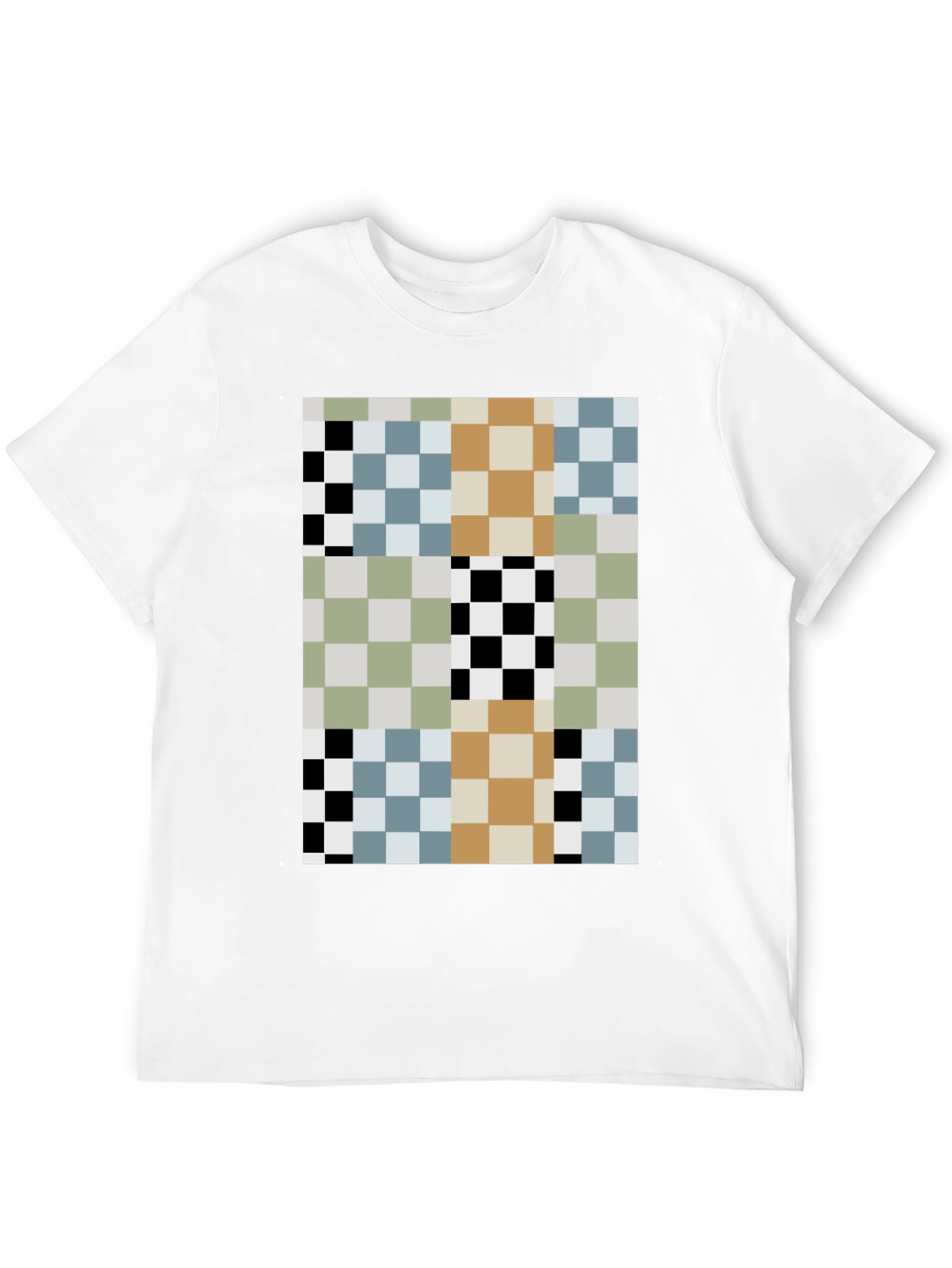 Pixelated Pattern T-Shirt - Modern Abstract Style