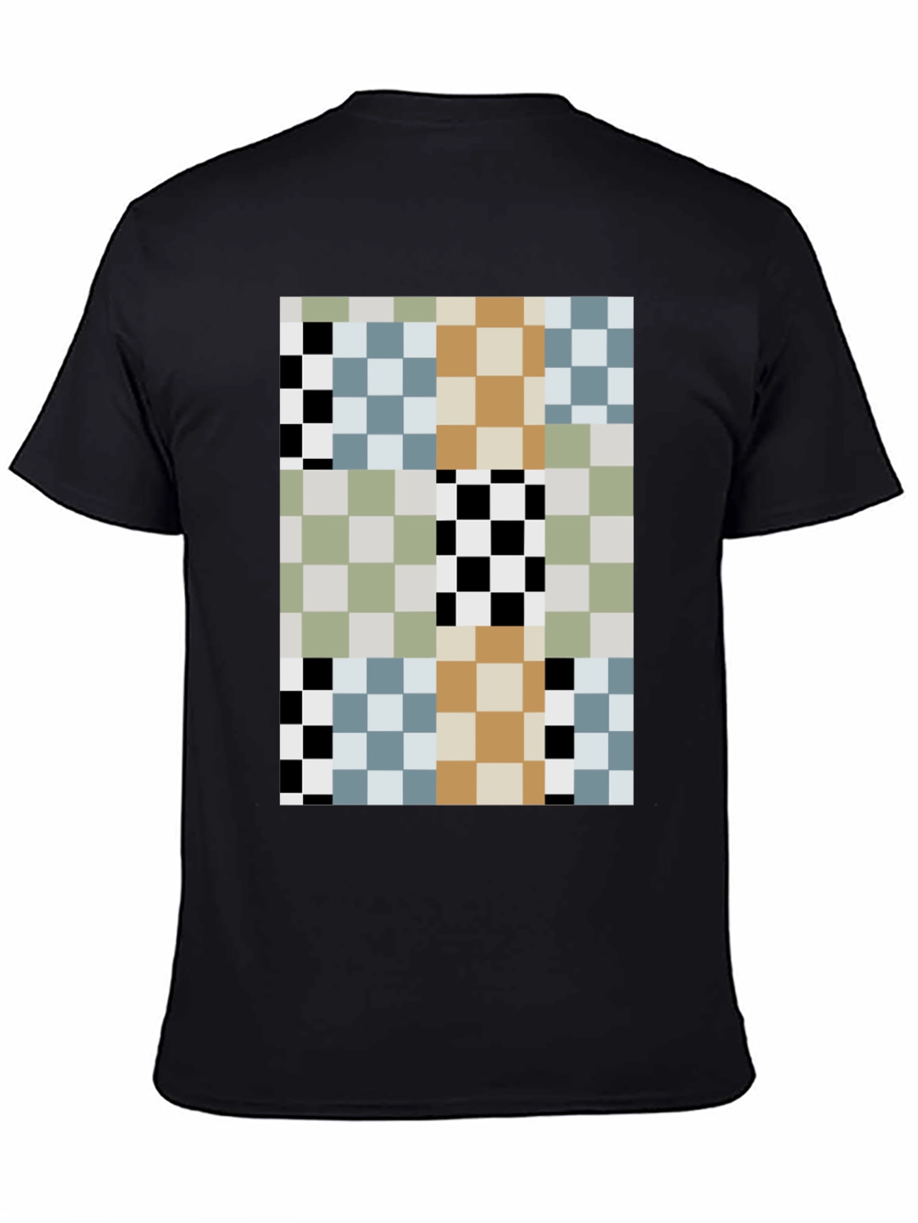 Pixelated Pattern T-Shirt - Modern Abstract Style