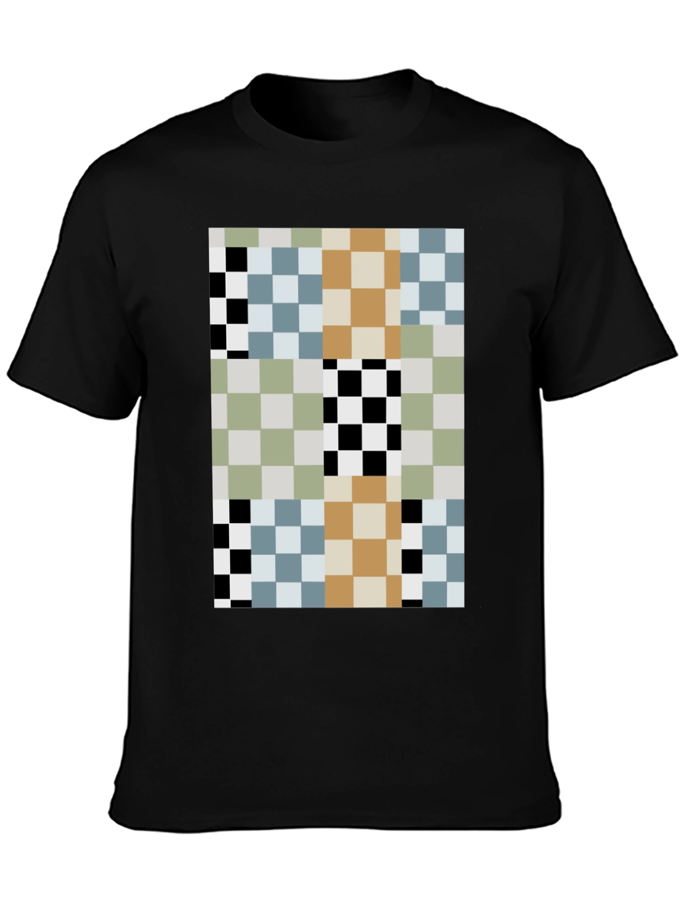 Pixelated Pattern T-Shirt - Modern Abstract Style