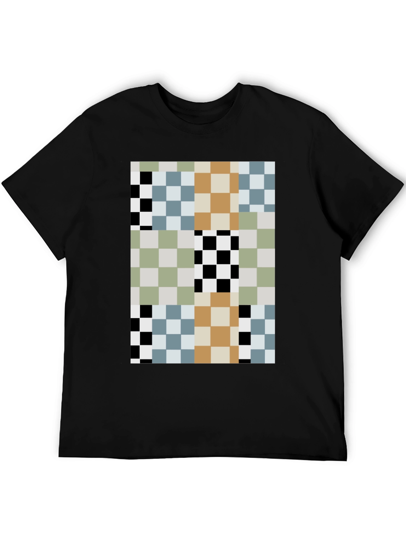 Pixelated Pattern T-Shirt - Modern Abstract Style