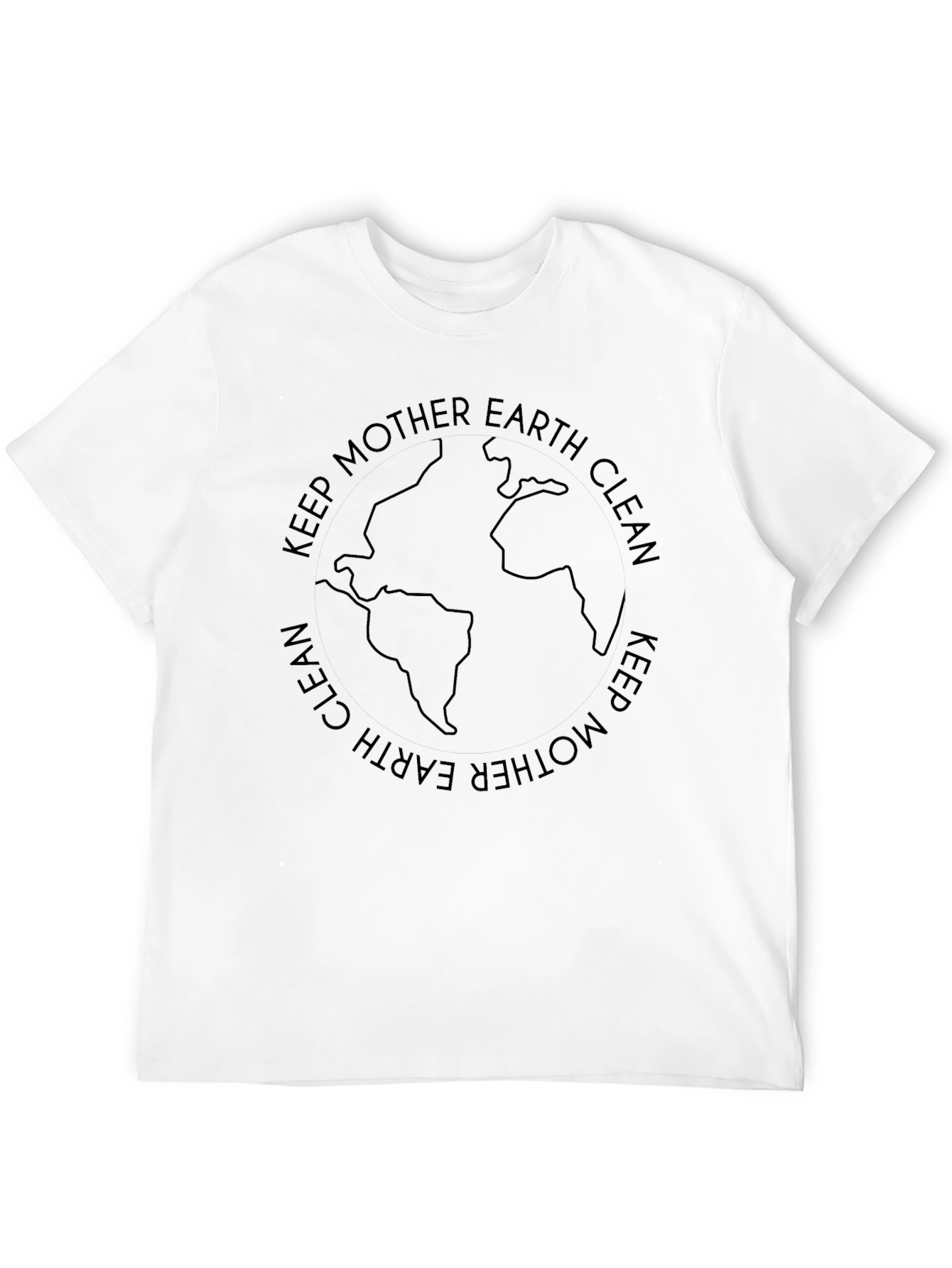 Keep Mother Earth Clean T-Shirt - Eco-Friendly Design