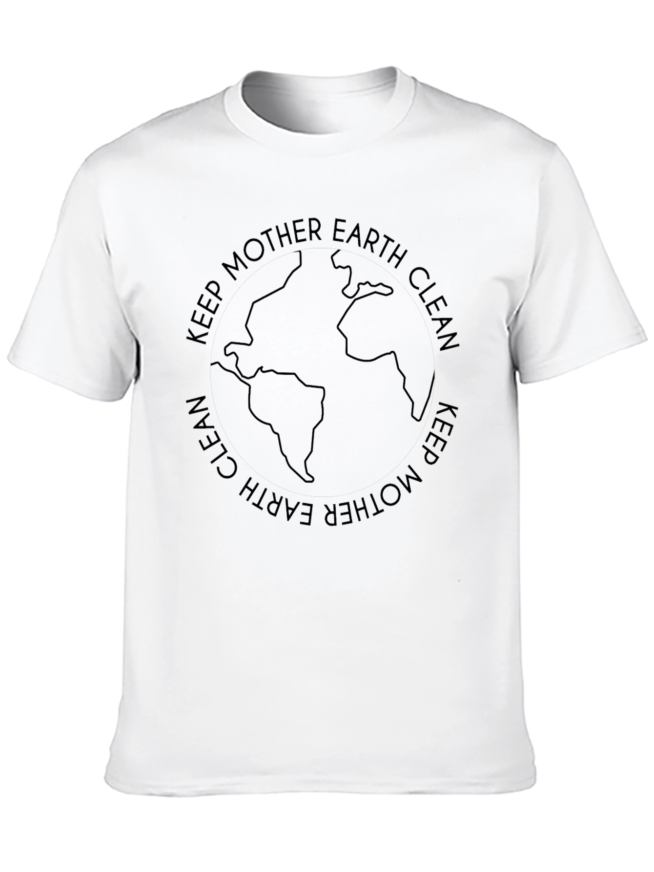 Keep Mother Earth Clean T-Shirt - Eco-Friendly Design