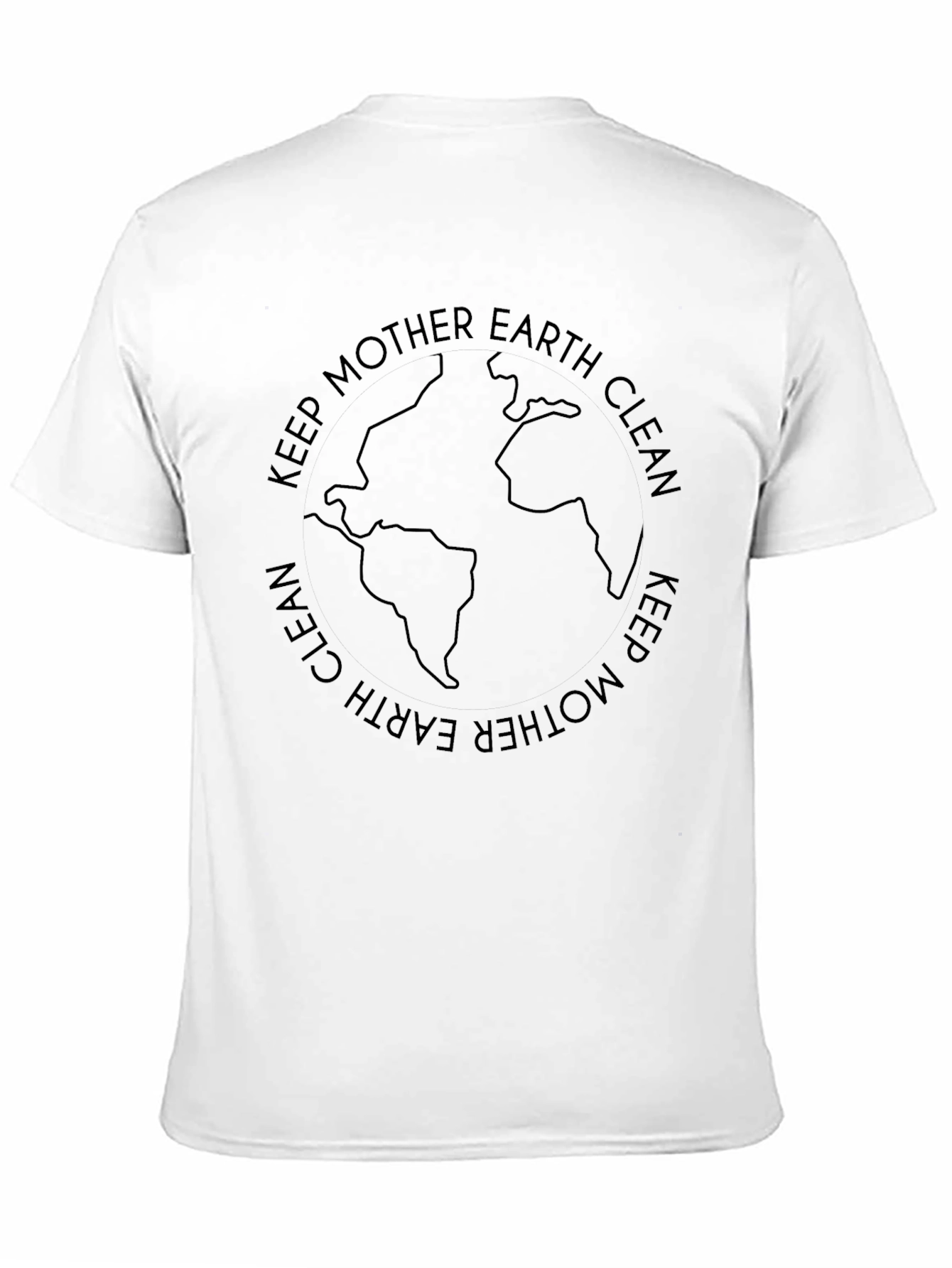 Keep Mother Earth Clean T-Shirt - Eco-Friendly Design