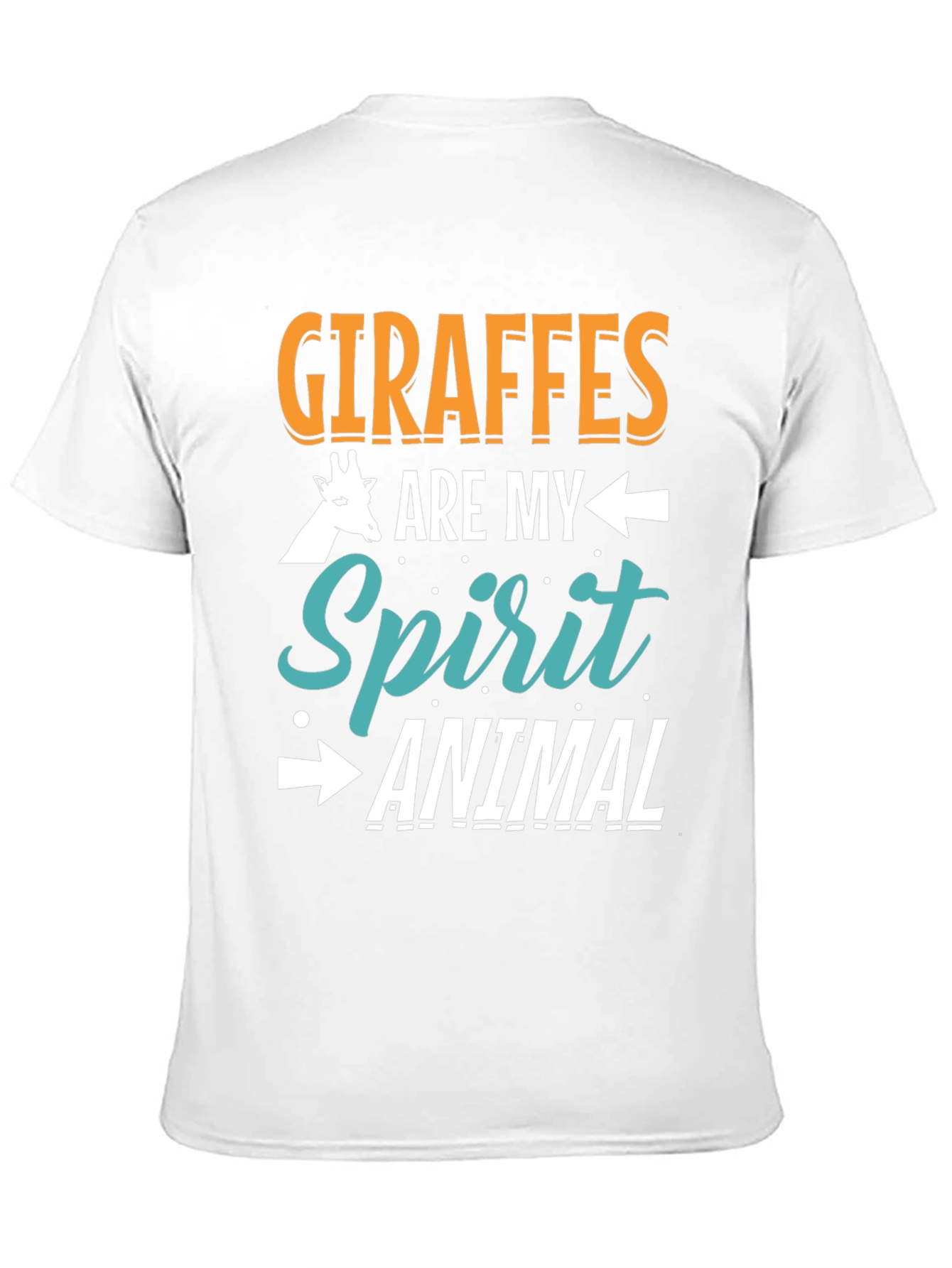 Giraffe Spirit Animal Graphic Tee - Unisex Black T-Shirt
