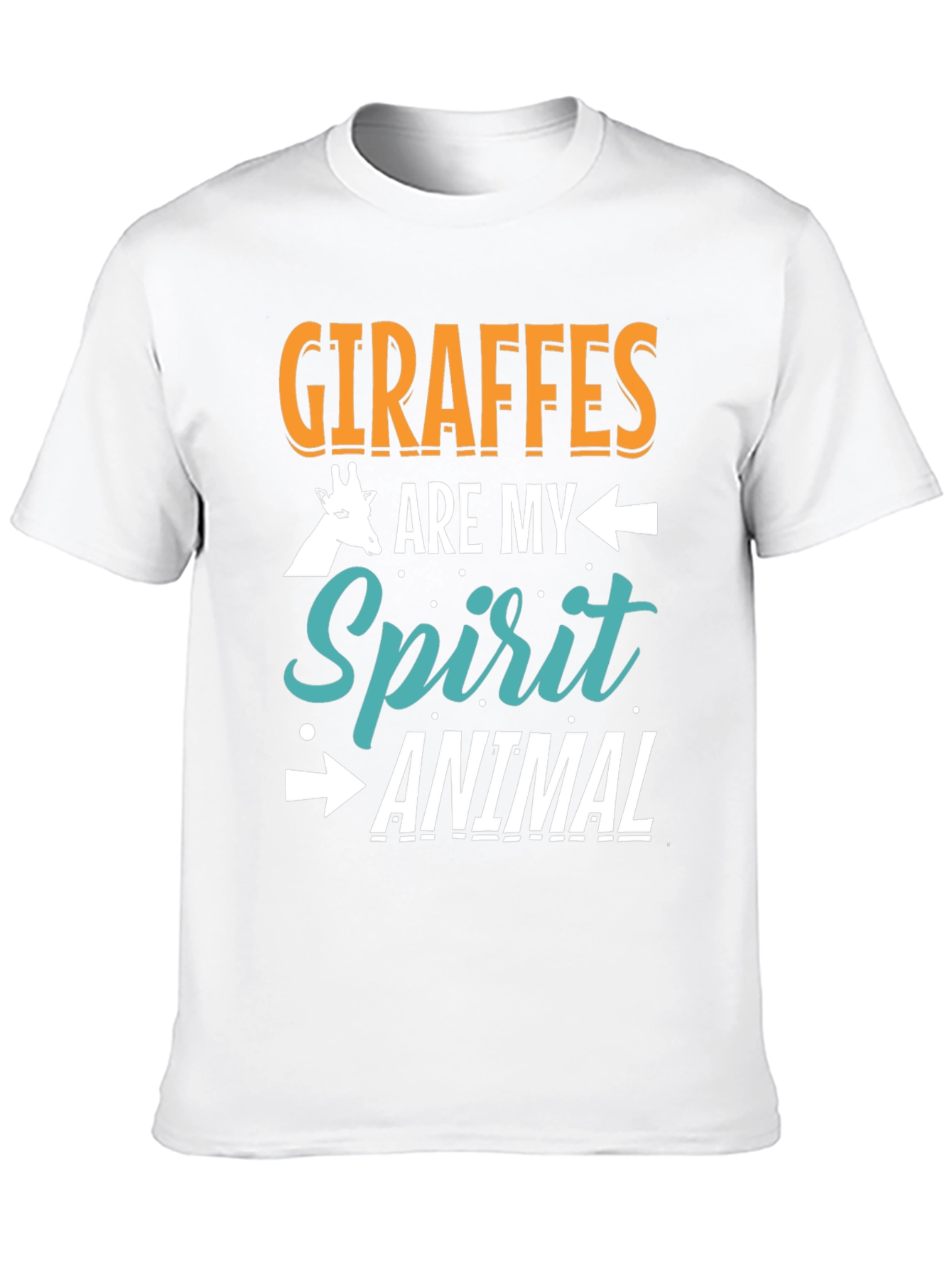 Giraffe Spirit Animal Graphic Tee - Unisex Black T-Shirt