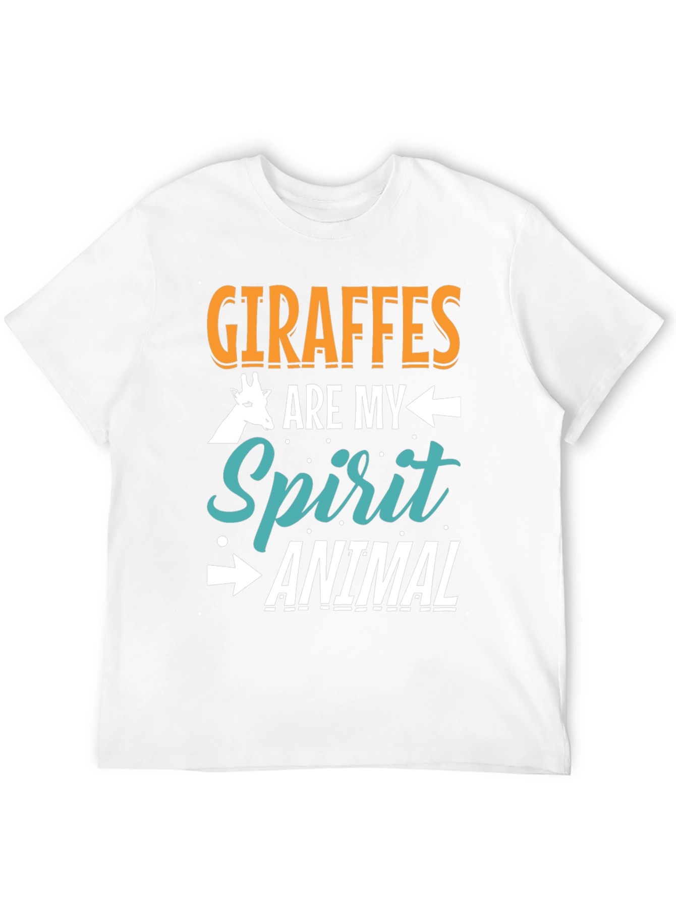 Giraffe Spirit Animal Graphic Tee - Unisex Black T-Shirt