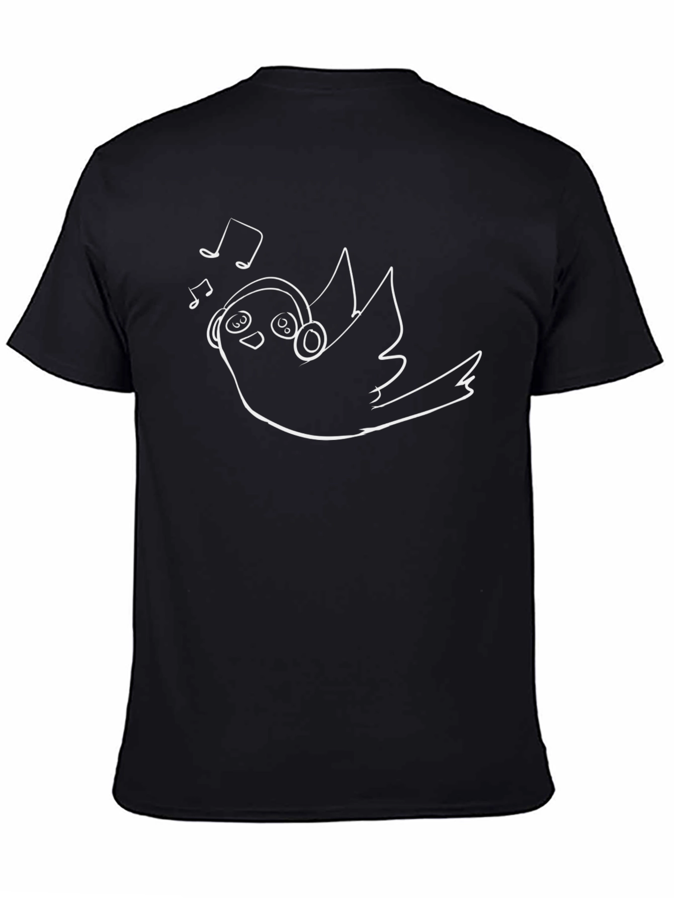 Bird with Headphones Graphic Tee