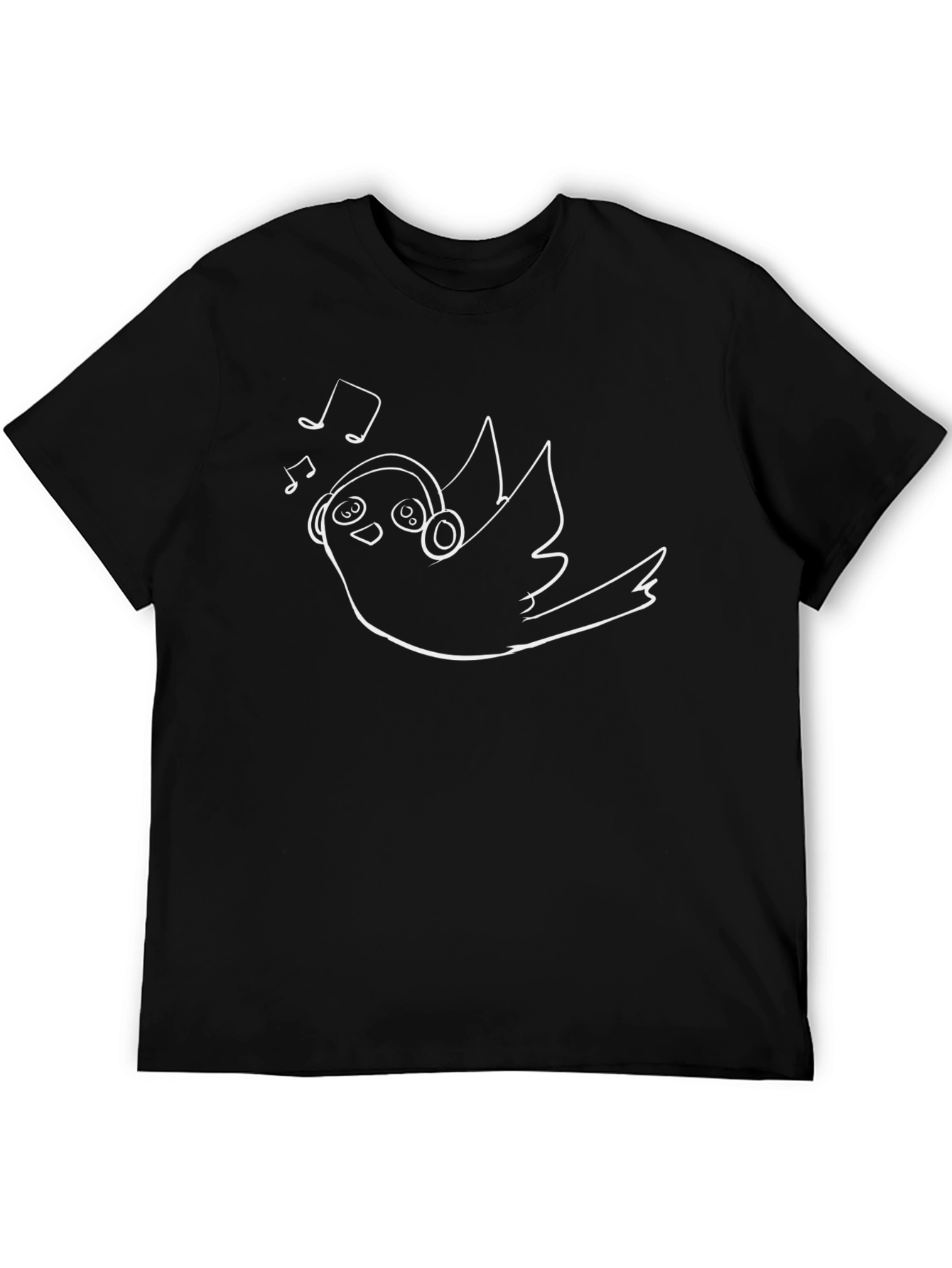 Bird with Headphones Graphic Tee