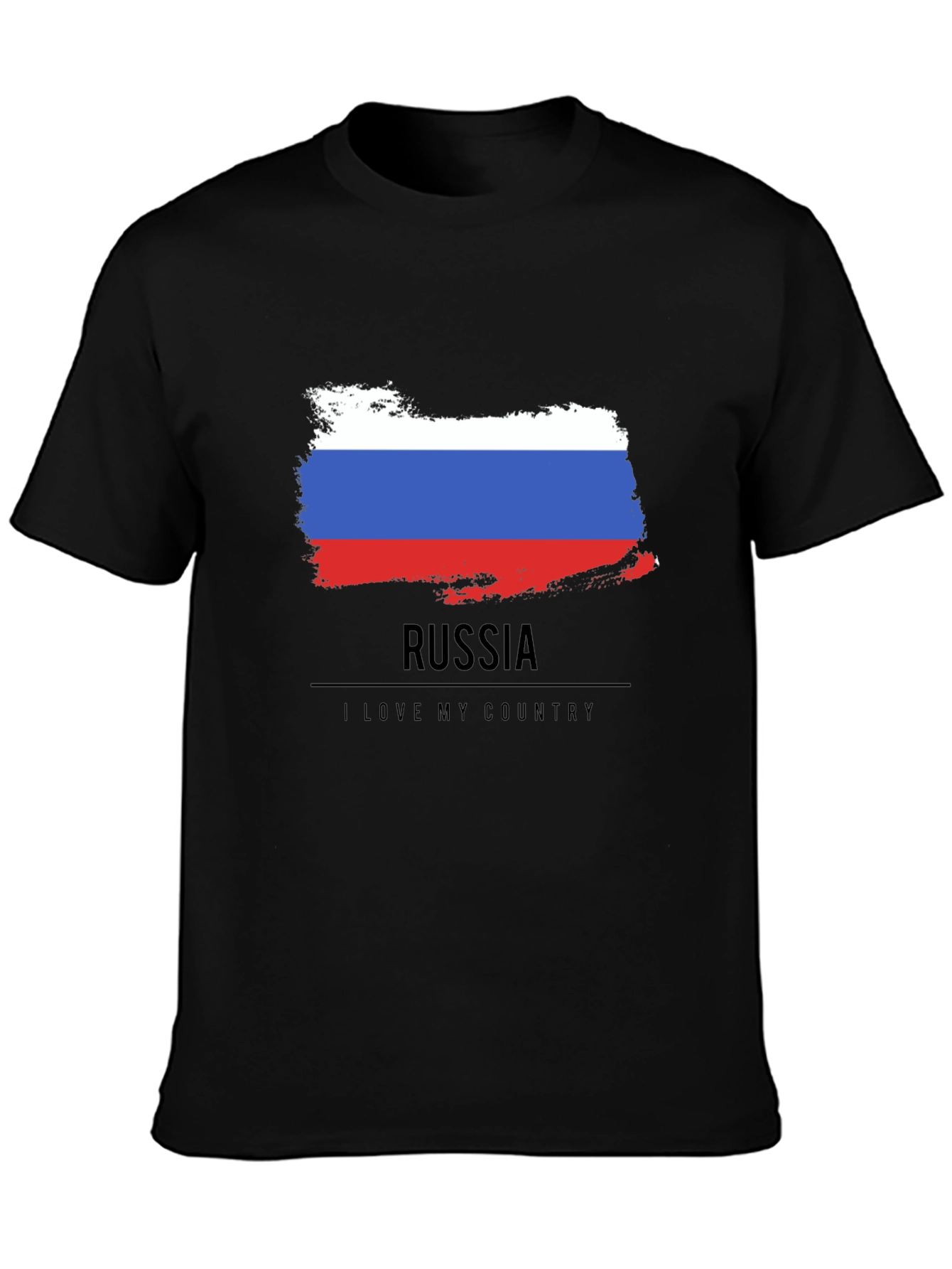 Russia Flag T-Shirt - I Love My Country Tee