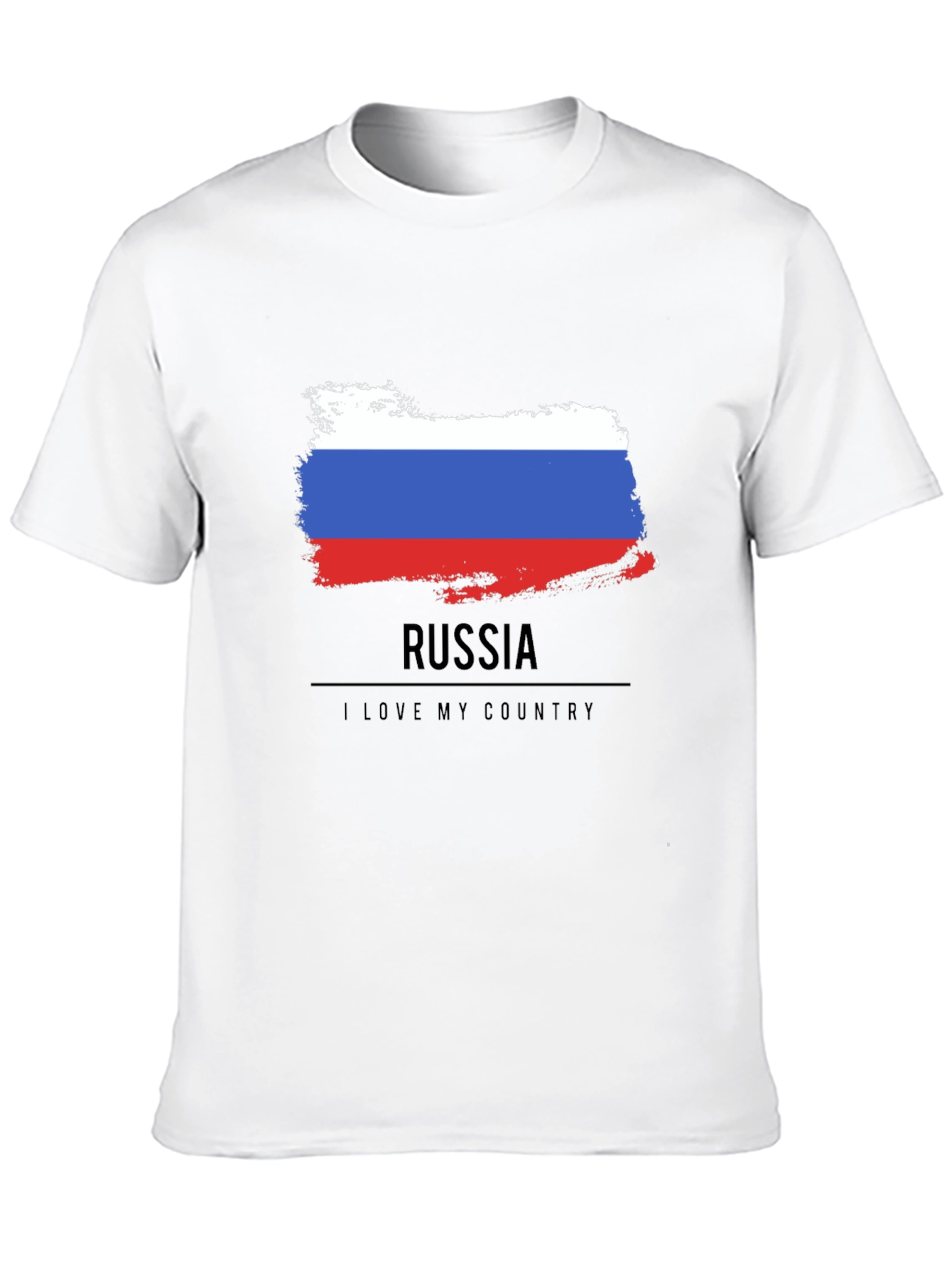 Russia Flag T-Shirt - I Love My Country Tee