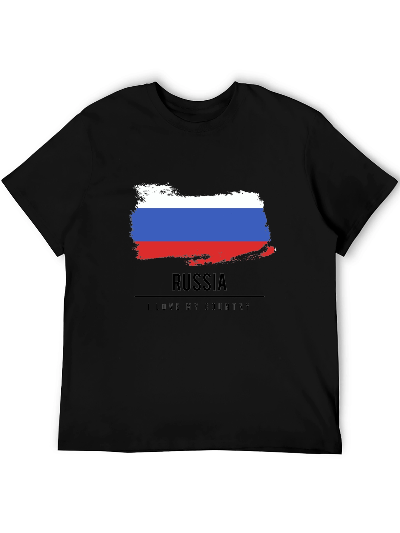 Russia Flag T-Shirt - I Love My Country Tee