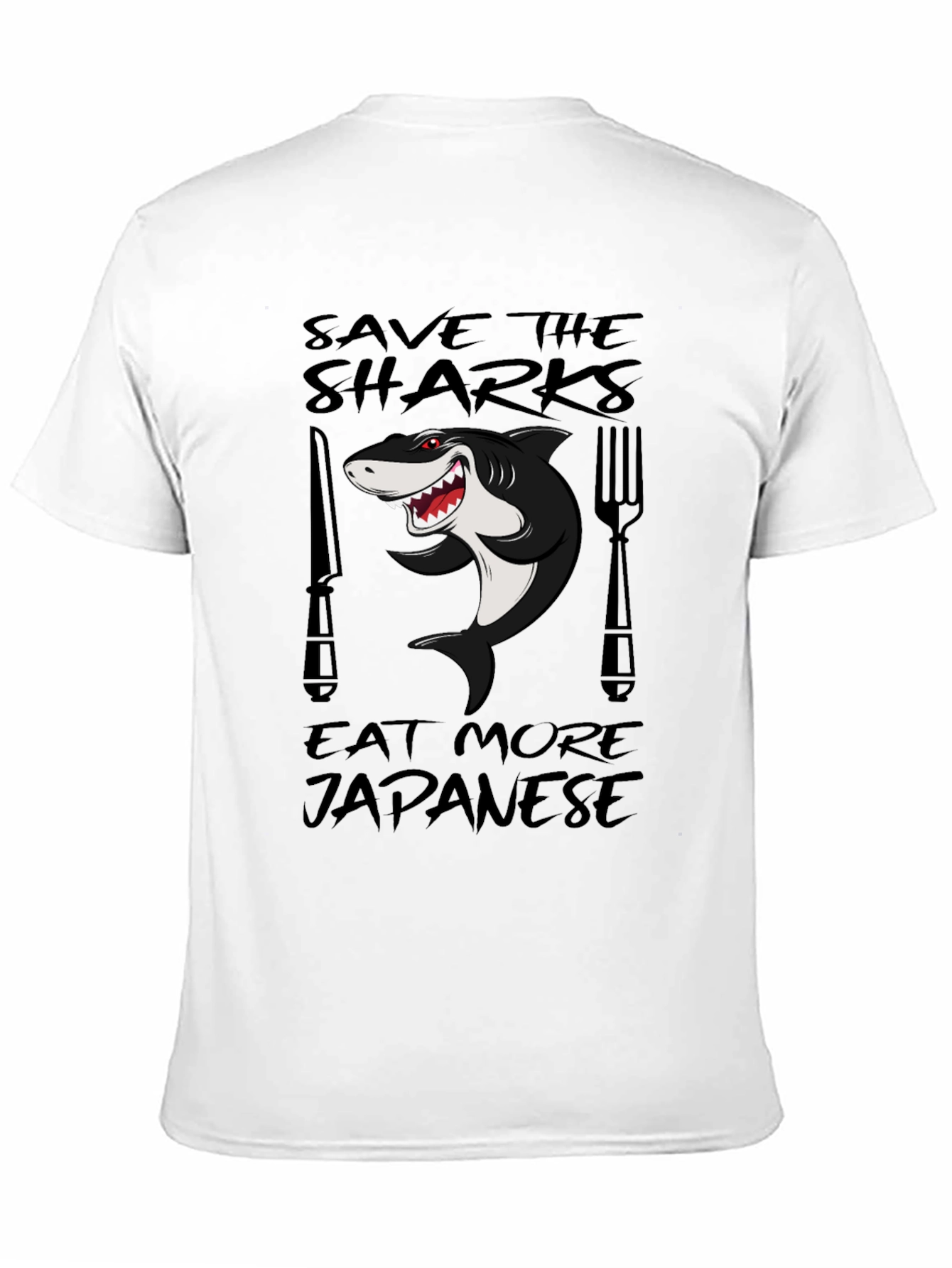 Save Sharks Eat Japanese Funny T-Shirt