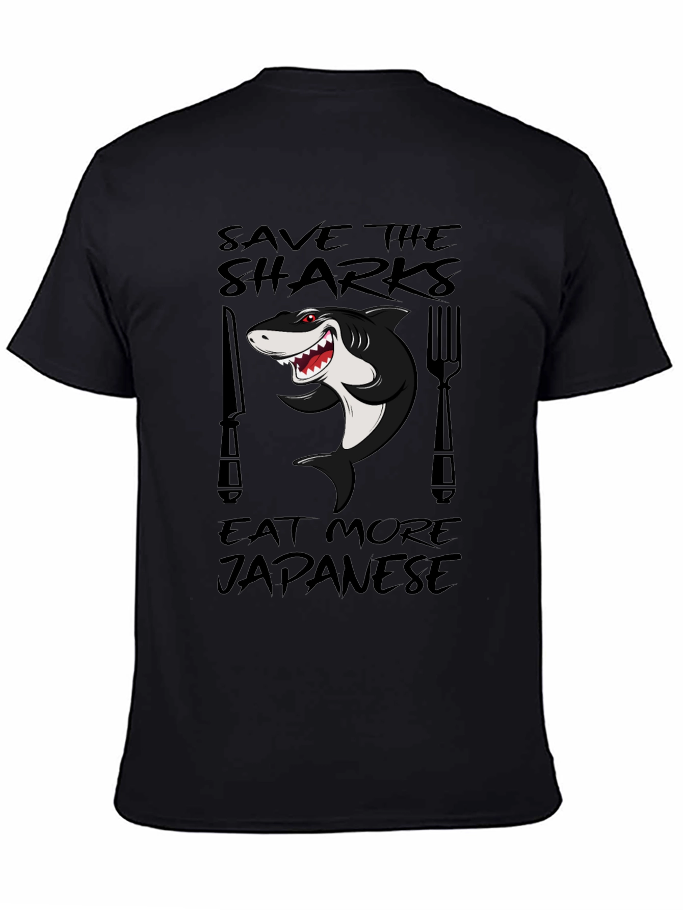 Save Sharks Eat Japanese Funny T-Shirt