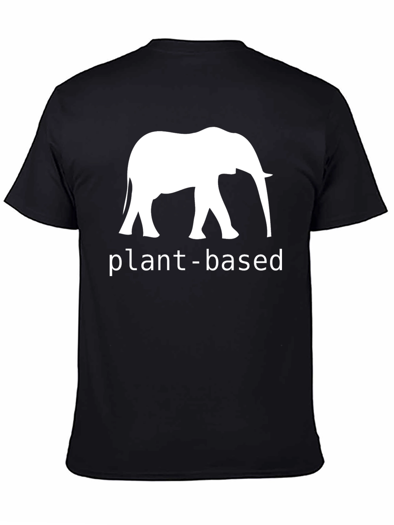 Plant-Based Elephant Graphic Tee - Unisex Casual Top