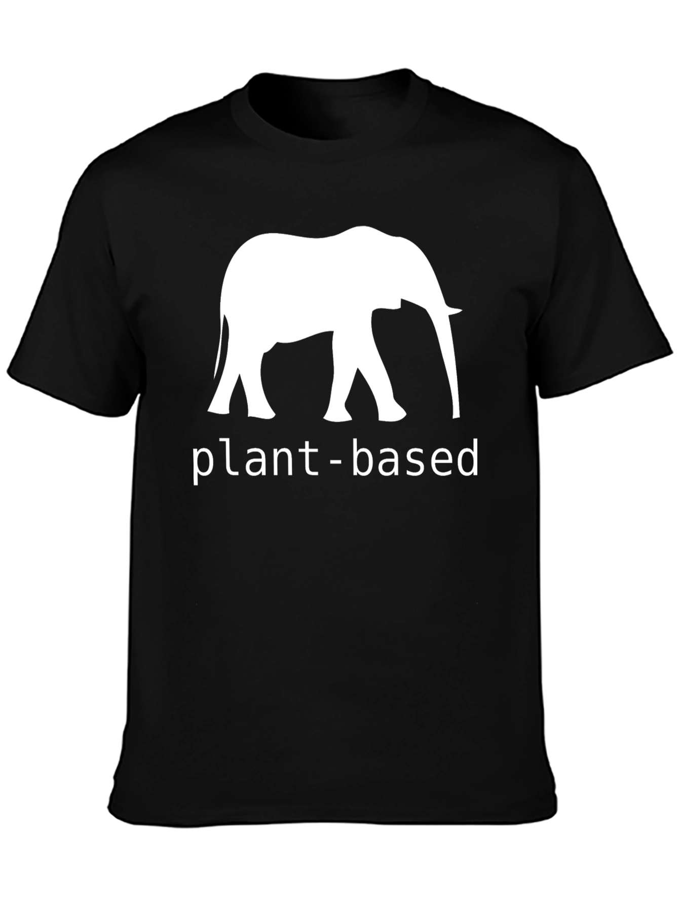 Plant-Based Elephant Graphic Tee - Unisex Casual Top