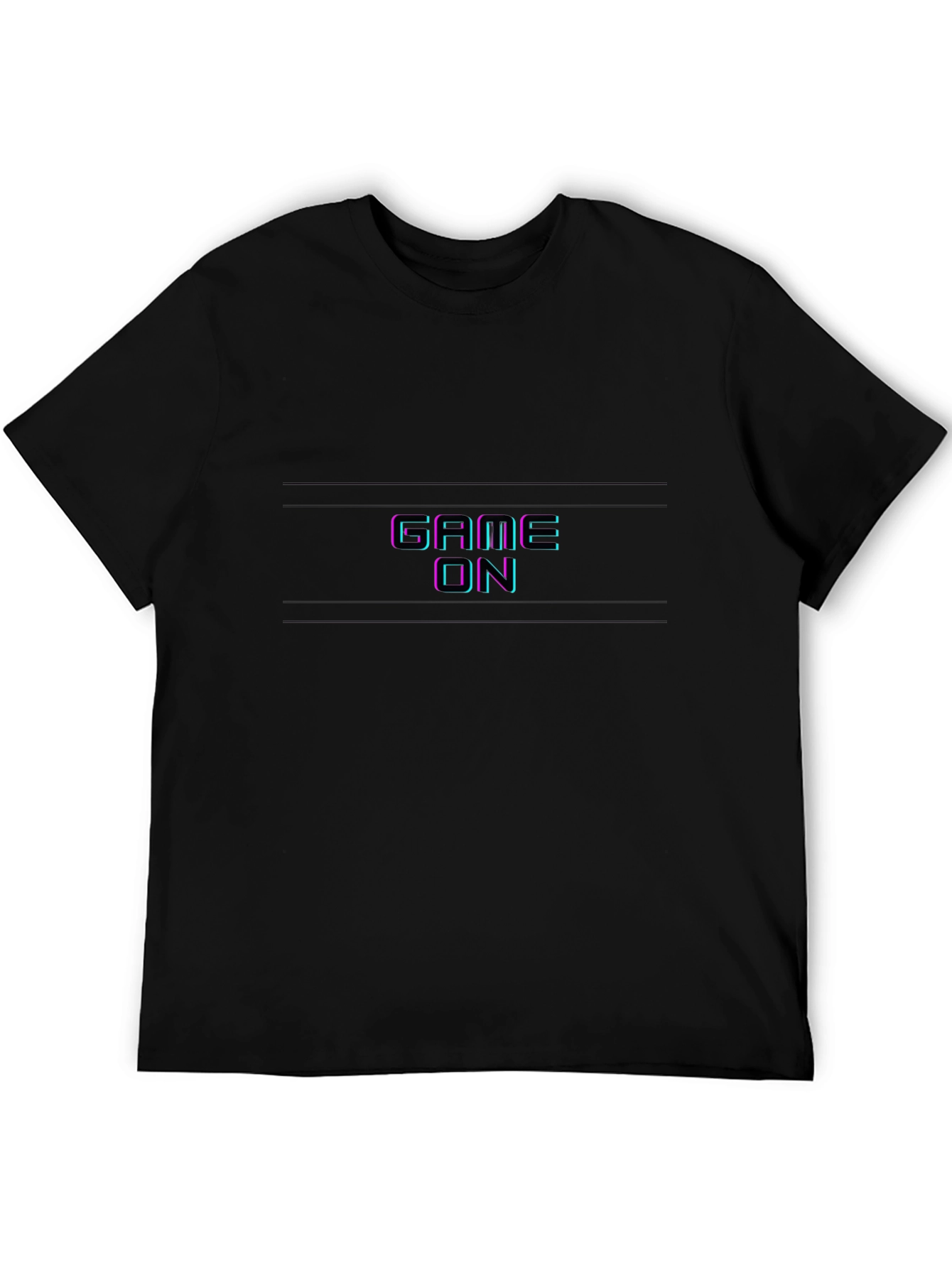 Game On Graphic Tee - Black