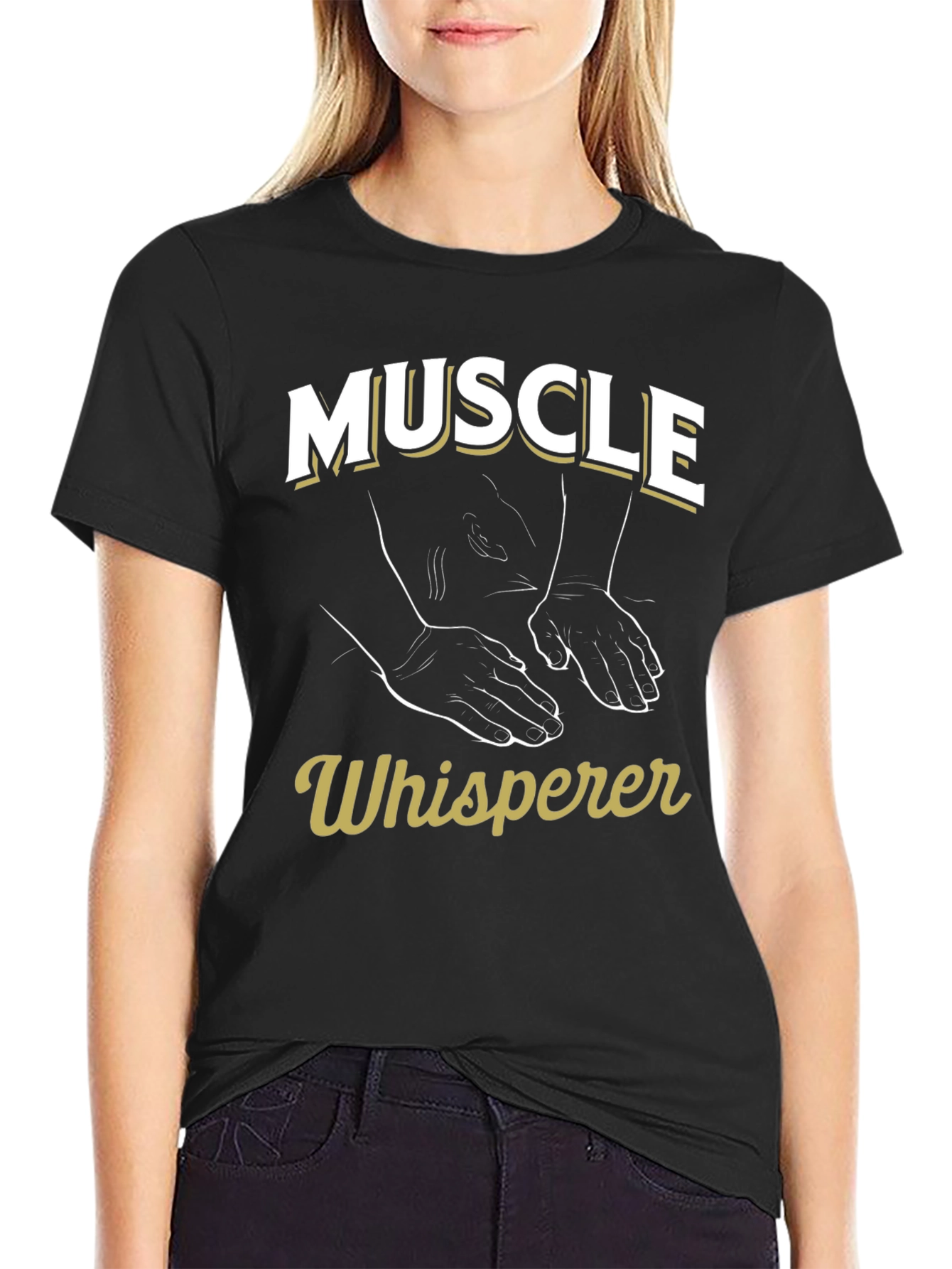 Muscle Whisperer Graphic T-Shirt - Black