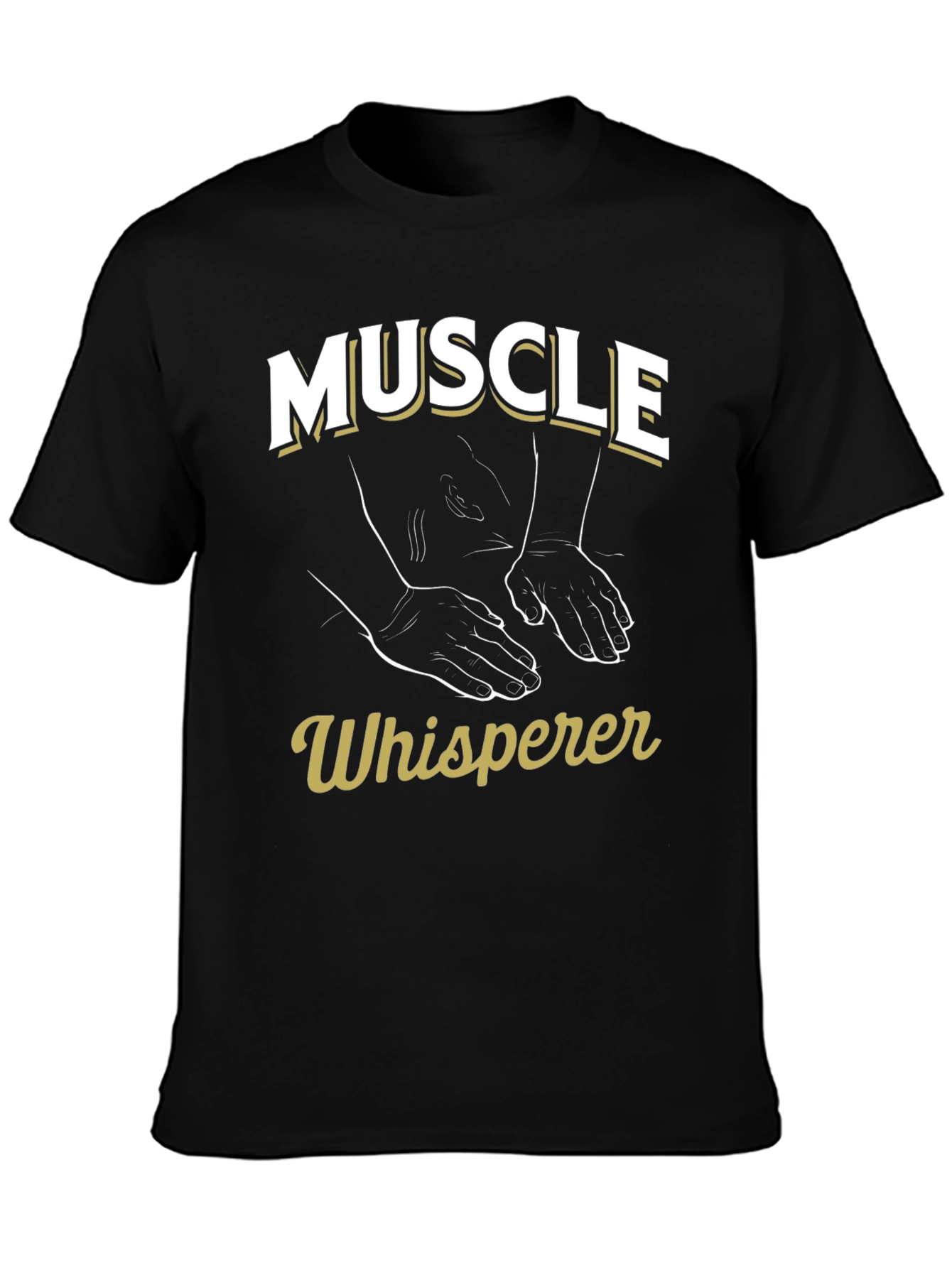 Muscle Whisperer Graphic T-Shirt - Black