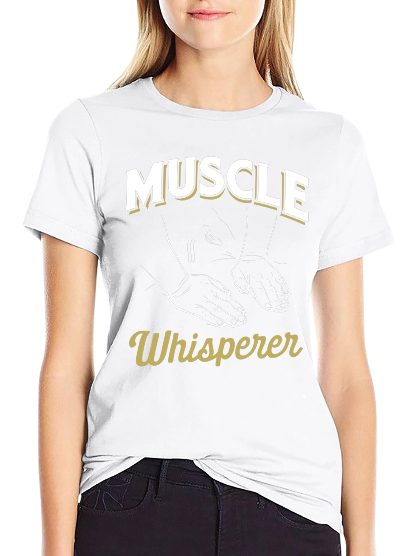 Muscle Whisperer Graphic T-Shirt - Black