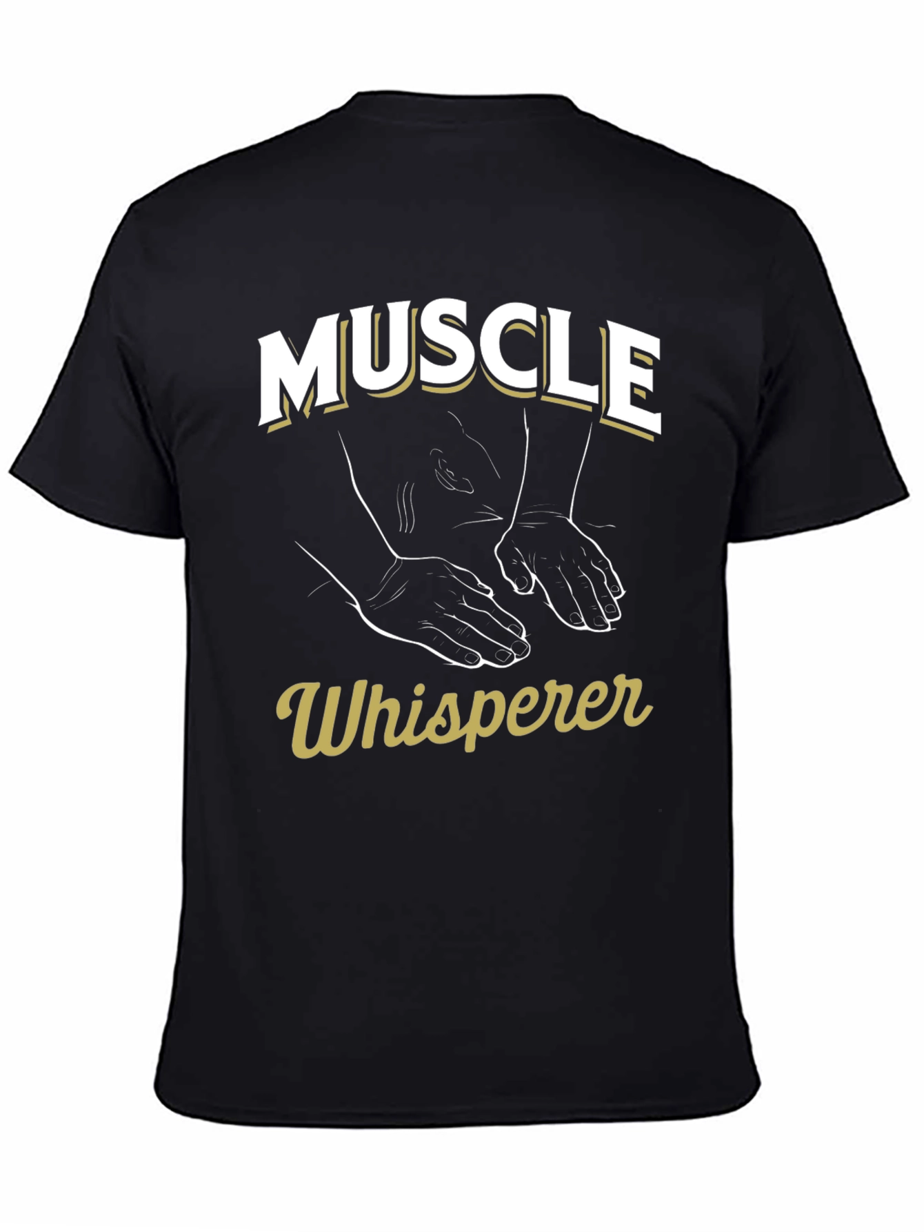 Muscle Whisperer Graphic T-Shirt - Black