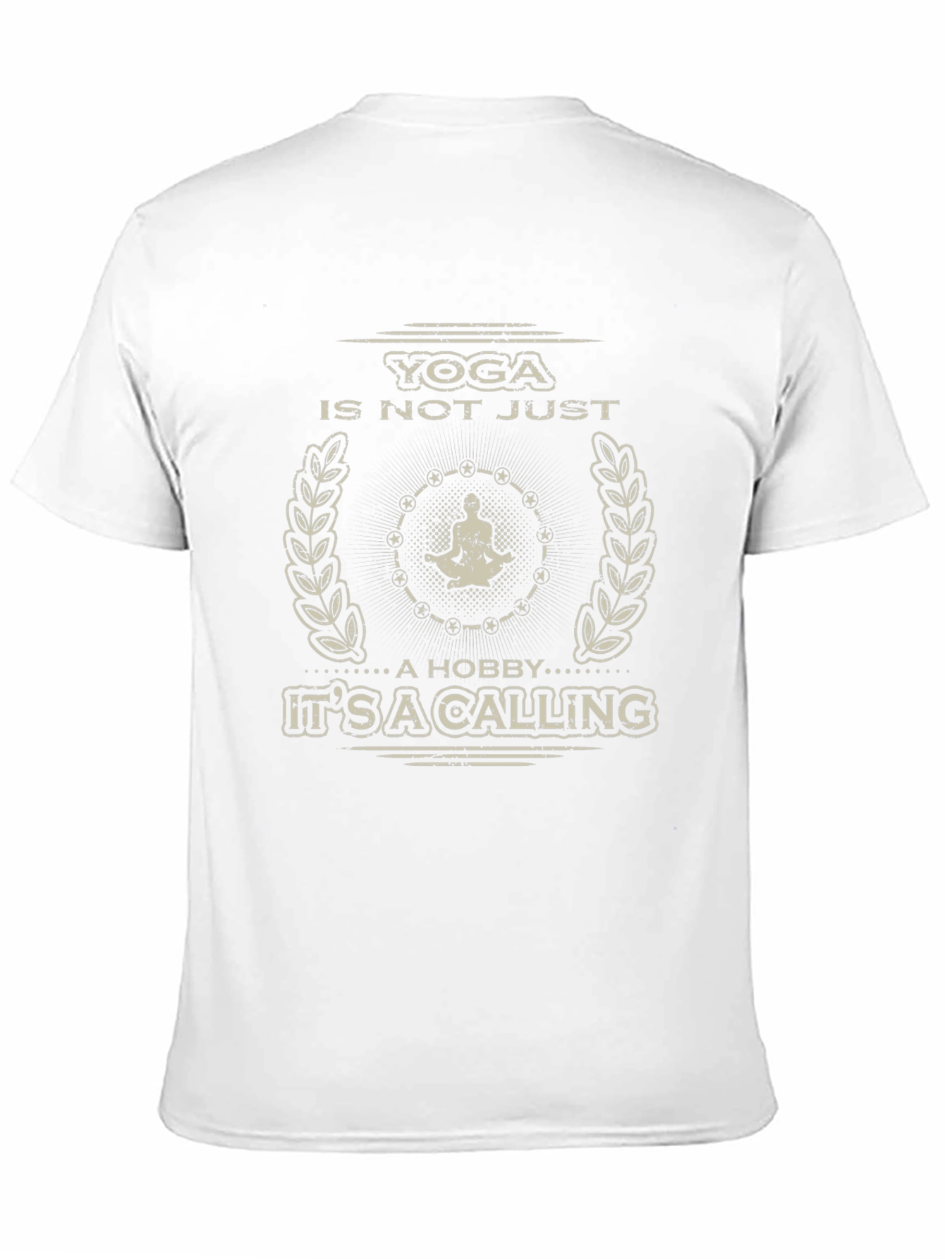 Yoga Is Not Just A Hobby Mens Black T-Shirt