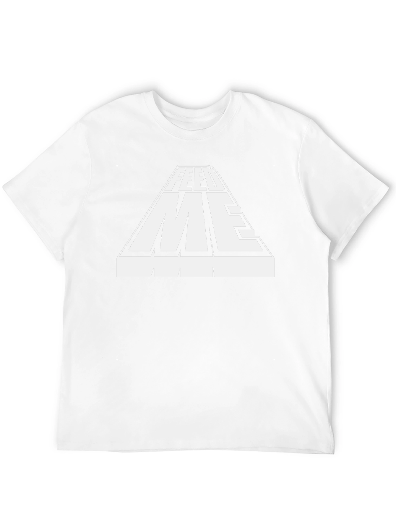 Feed Me Graphic Print Black T-Shirt